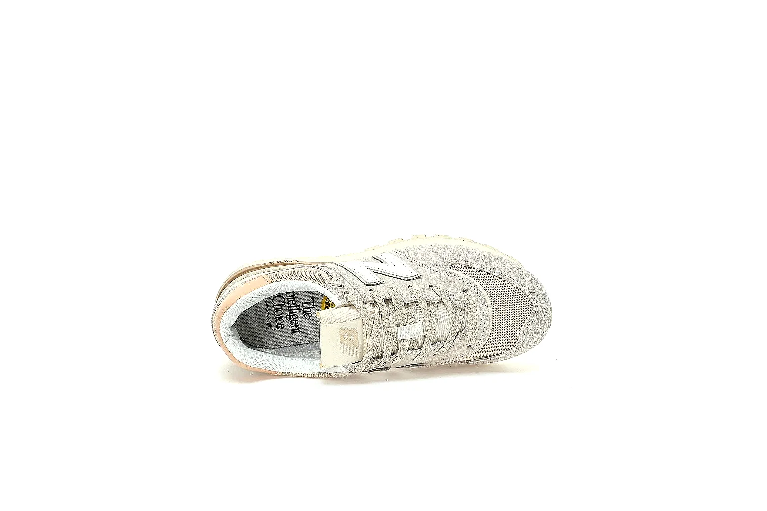 Kako Sheetbase record image for New Balance Gray Beige Retro Runner Sneaker thumbnail 4