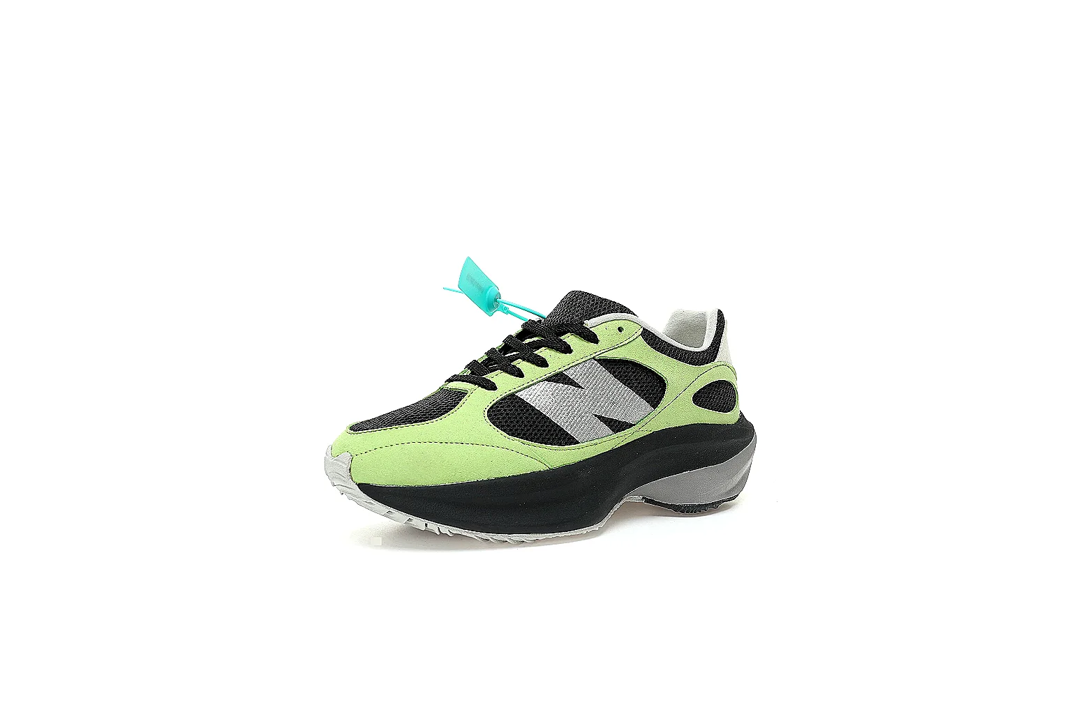 Kako Sheetbase record image for New Balance Green Black Trail Runner Sneaker