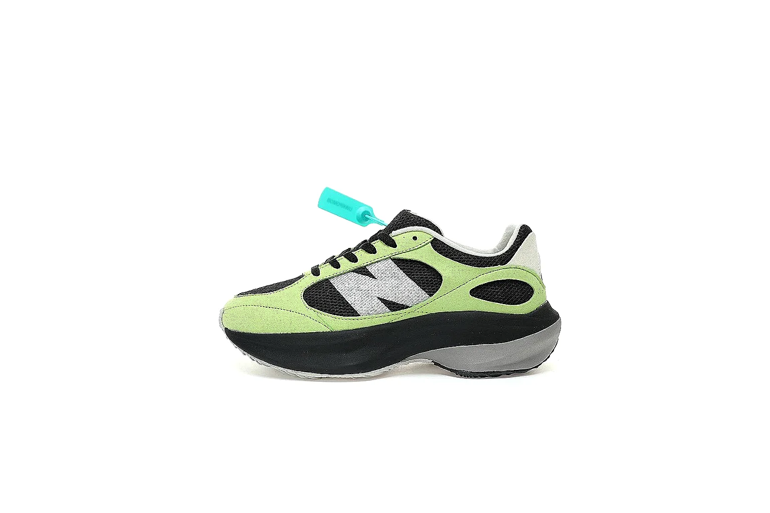 Kako Sheetbase record image for New Balance Green Black Trail Runner Sneaker thumbnail 6