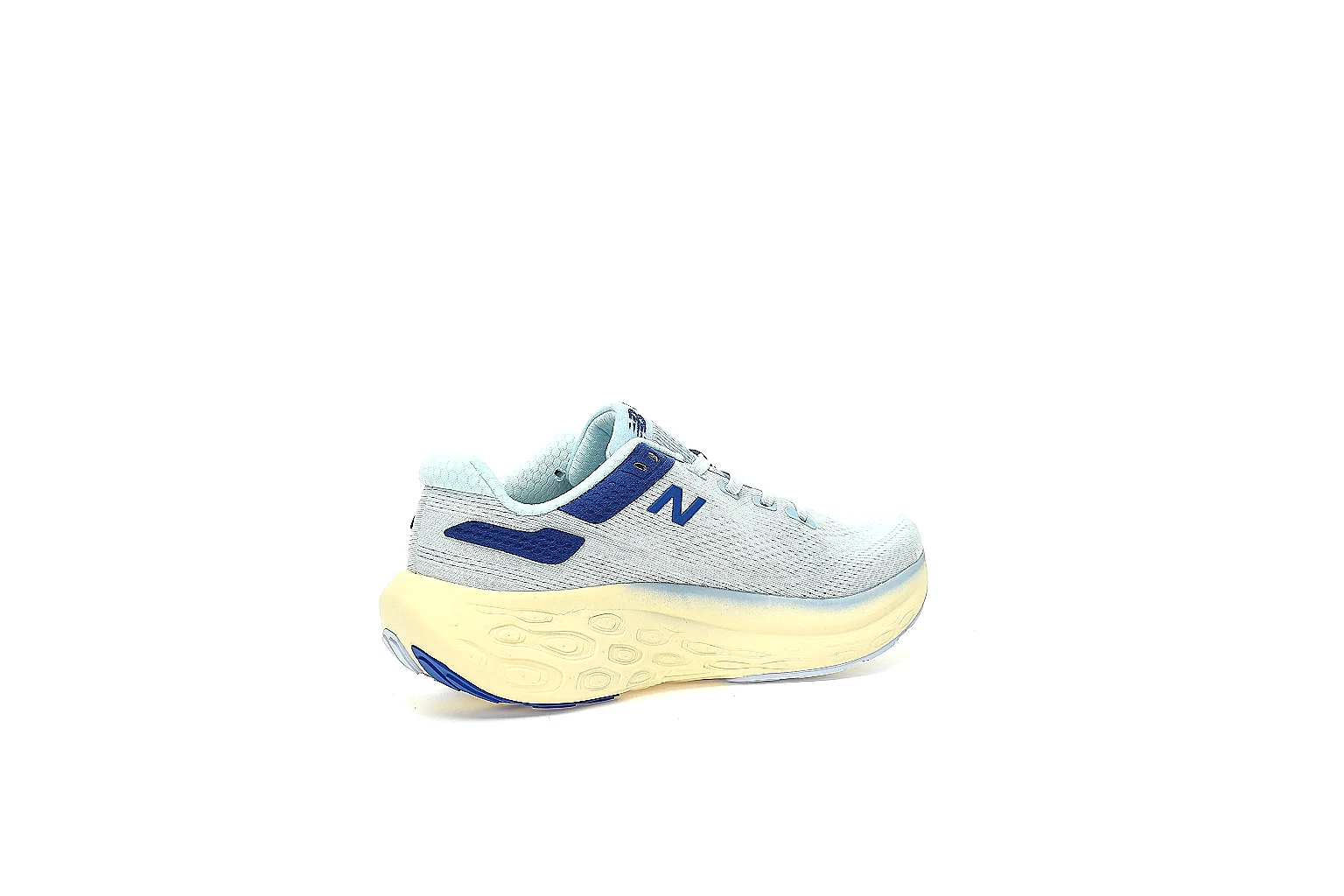 Kako Sheetbase record image for New Balance White Blue Retro Runner Sneaker thumbnail 2