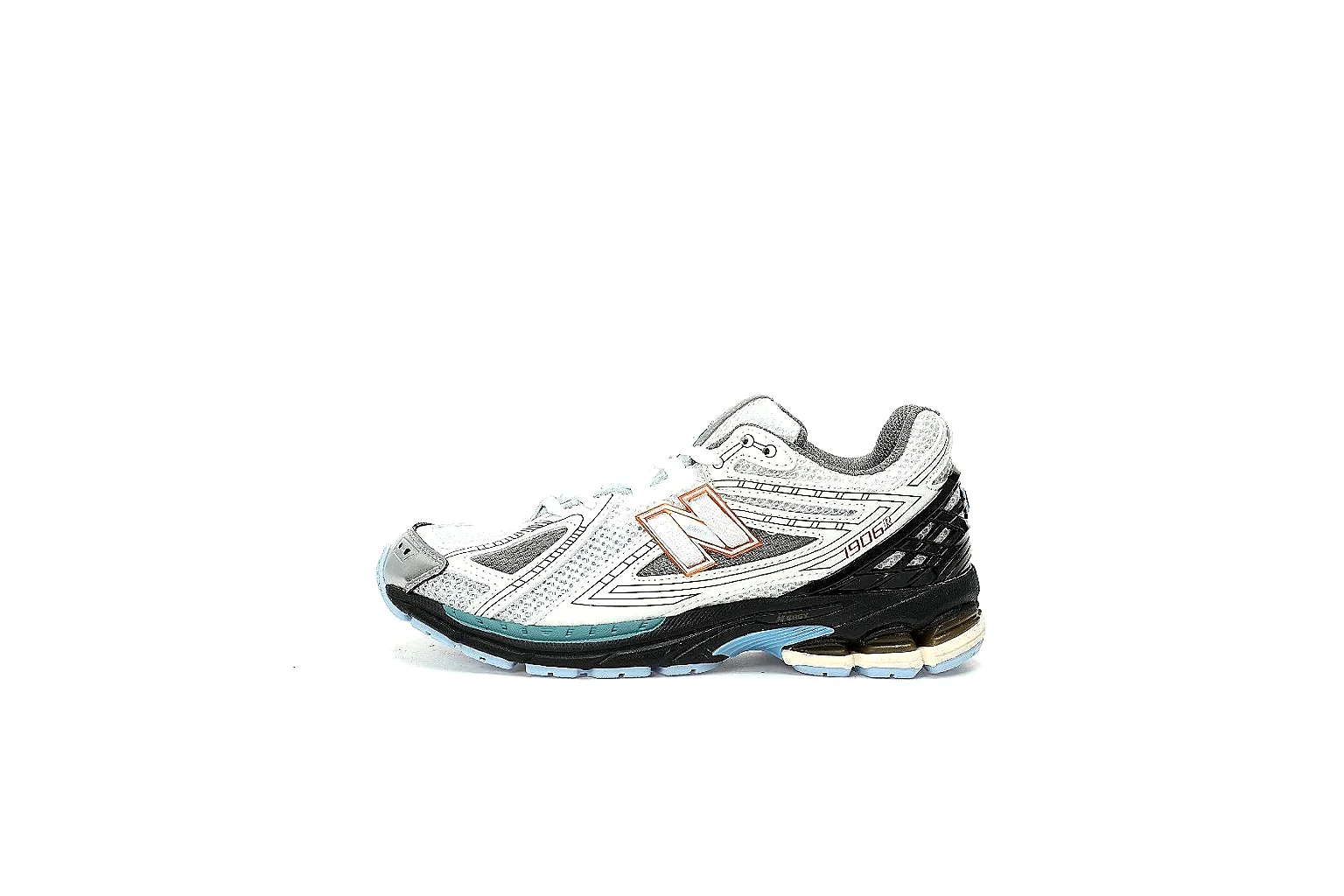 Kako Sheetbase record image for New Balance White Gray Runner thumbnail 2