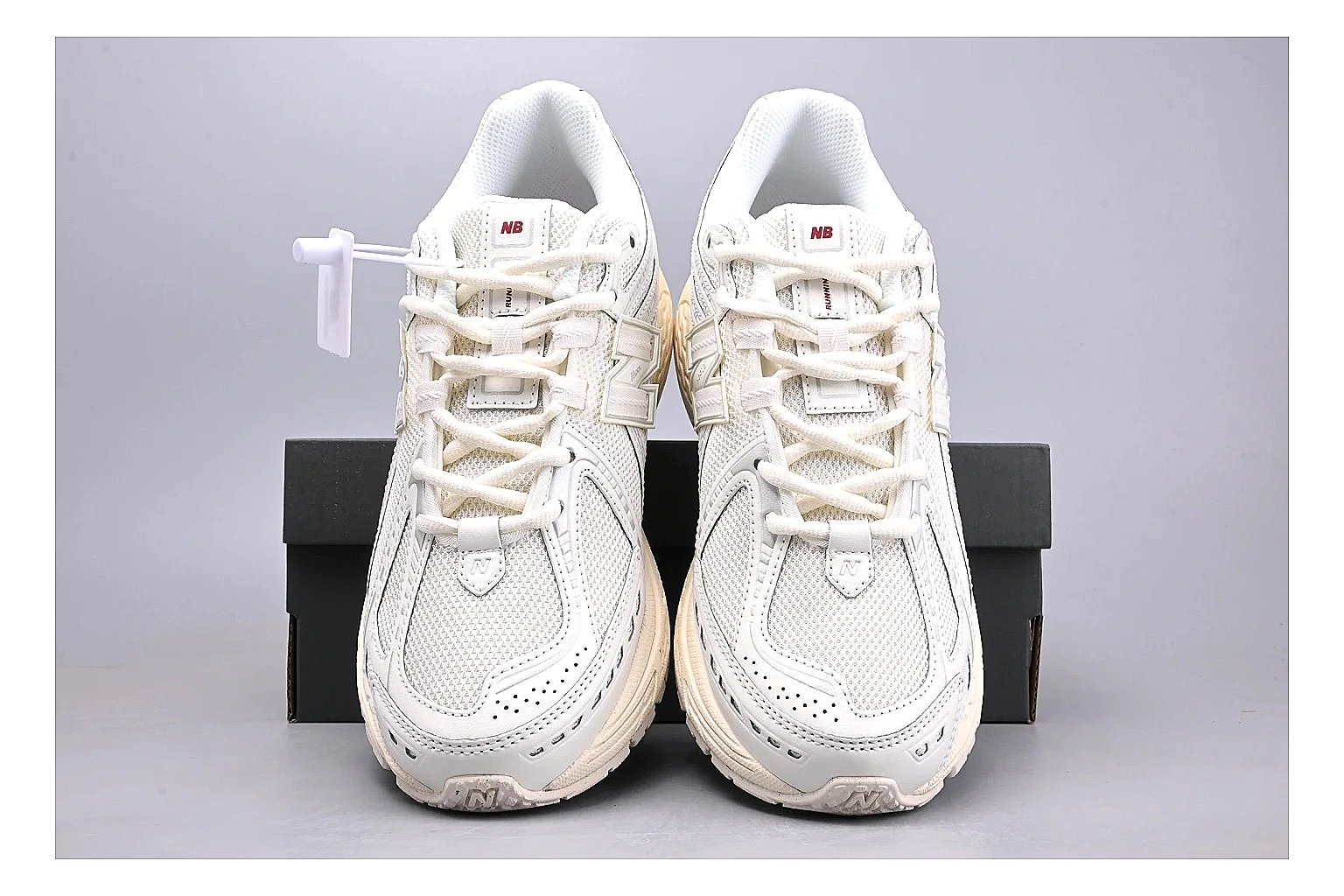 New Balance 1906R White Red Sheetbase record image with white red 1906r runner with mixed upper and runner shape