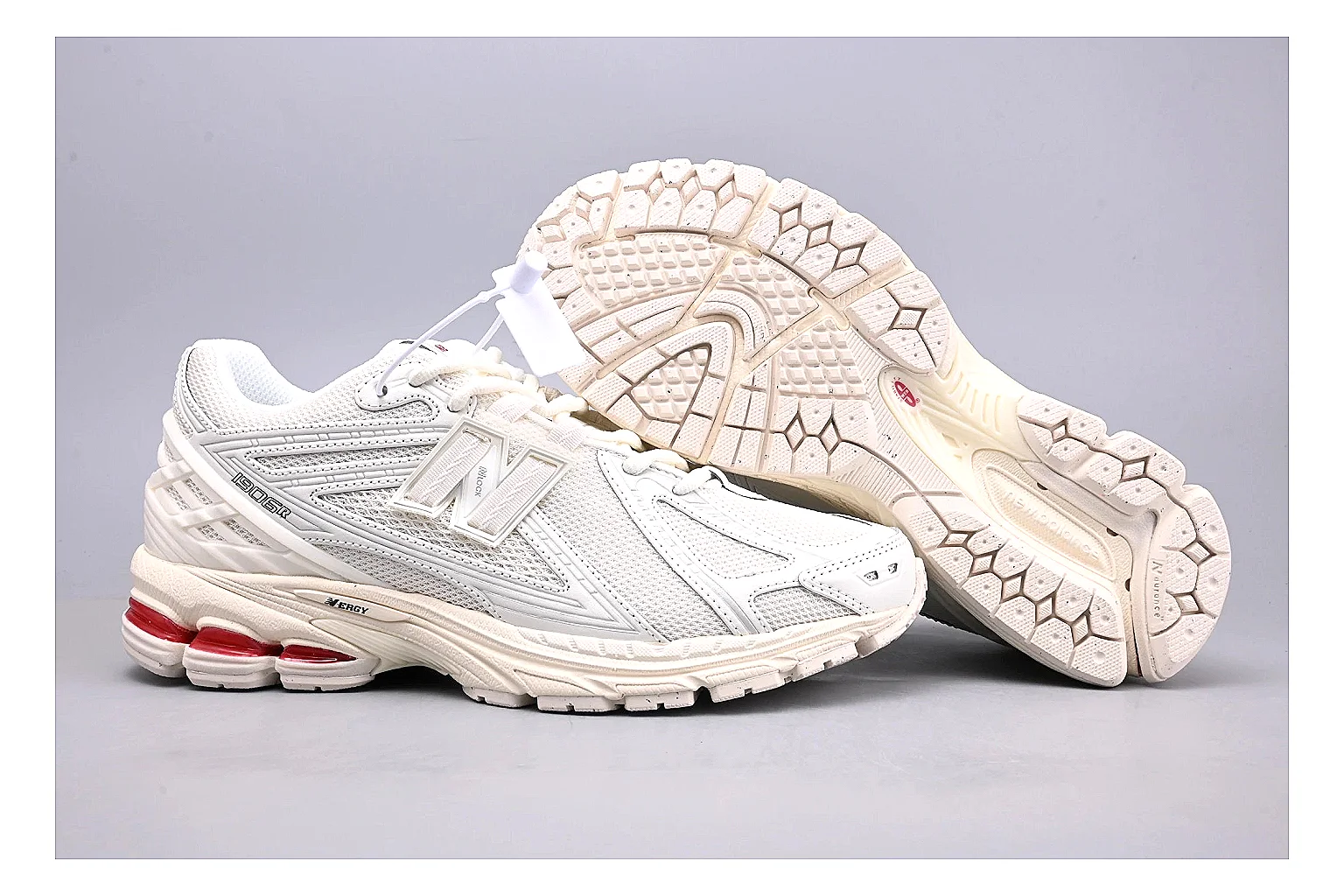 New Balance 1906R White Red Sheetbase record image with white red 1906r runner with mixed upper and runner shape thumbnail 5