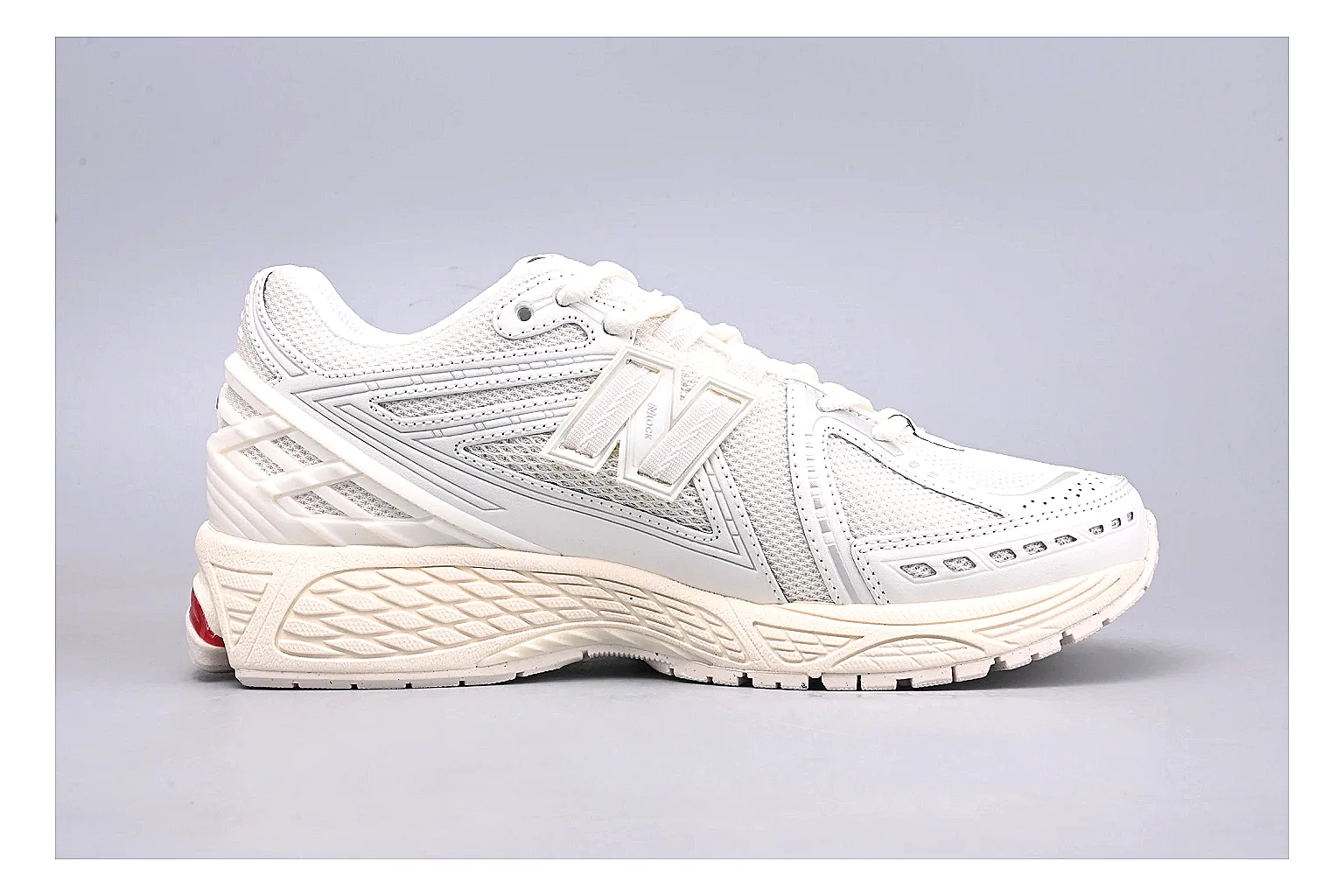 New Balance 1906R White Red Sheetbase record image with white red 1906r runner with mixed upper and runner shape thumbnail 6