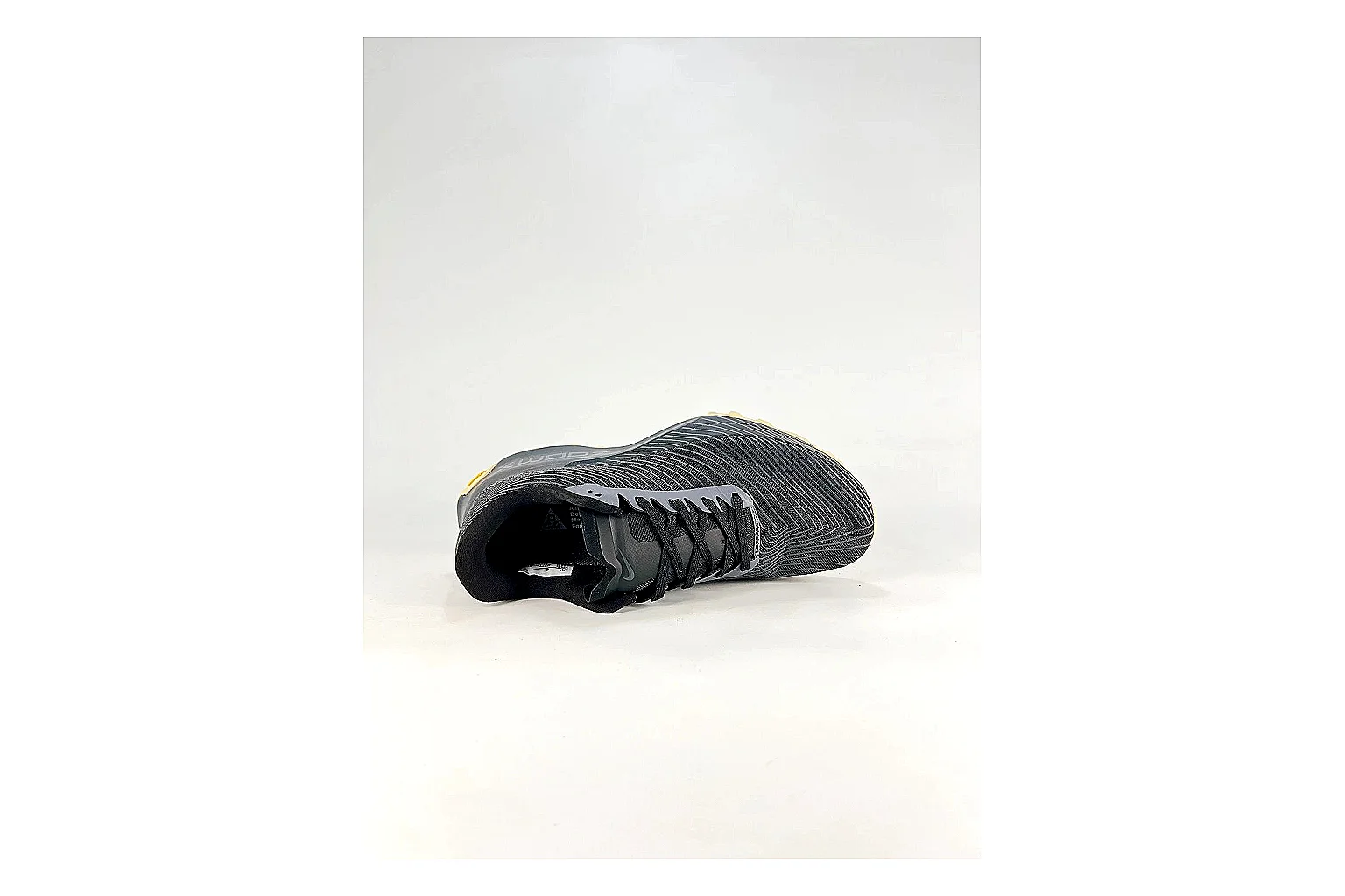 Nike ACG Ultra Black Gum Sneakers spreadsheet record image with black gum outdoor sneakers with textile texture, side-profile shape, upper panel lines, and outsole detail thumbnail 2
