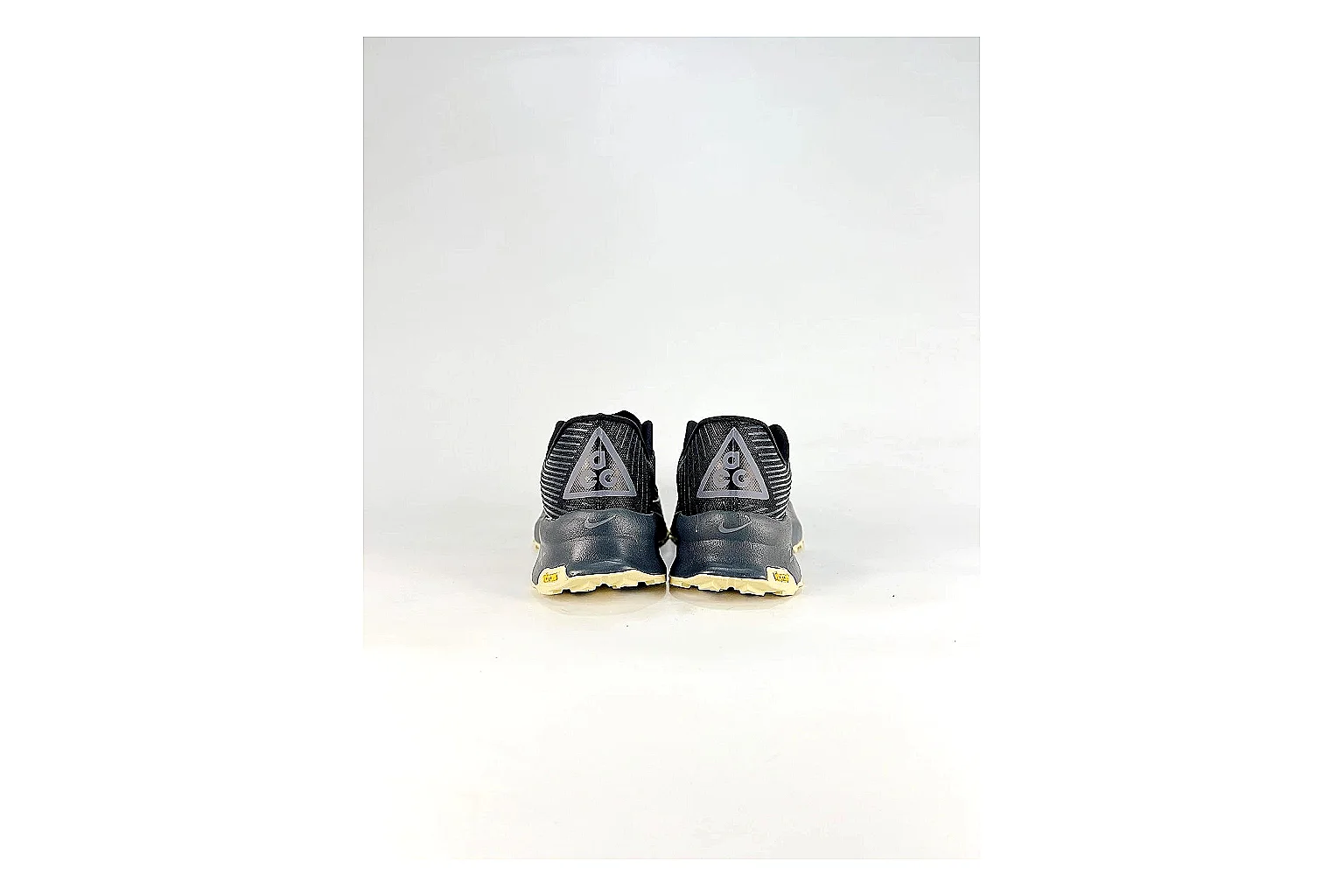 Nike ACG Ultra Black Gum Sneakers spreadsheet record image with black gum outdoor sneakers with textile texture, side-profile shape, upper panel lines, and outsole detail thumbnail 3