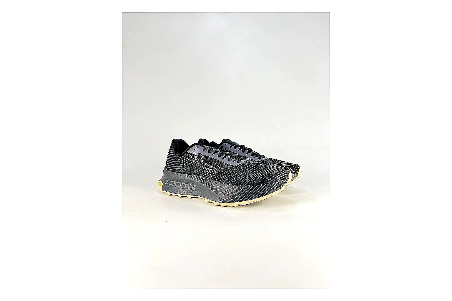 Nike ACG Ultra Black Gum Sneakers spreadsheet record image with black gum outdoor sneakers with textile texture, side-profile shape, upper panel lines, and outsole detail thumbnail 6