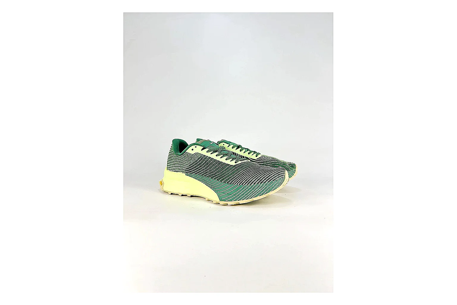 Nike ACG Ultra Green Lime Sneakers spreadsheet record image with green lime outdoor sneakers with textile texture, side-profile shape, upper panel lines, and outsole detail thumbnail 6