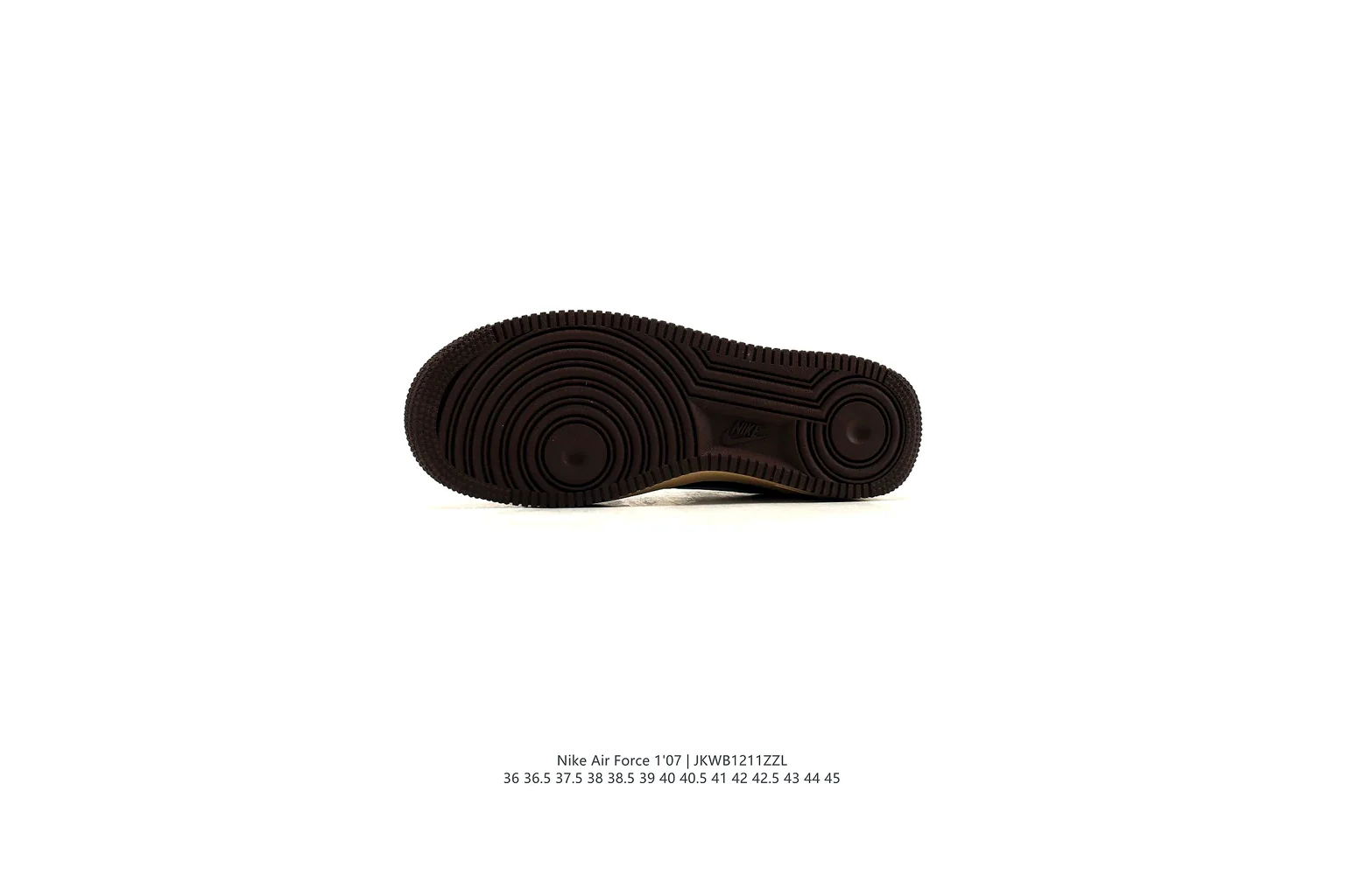 Nike Air Force 1 Low Black Gum court low top six photo view