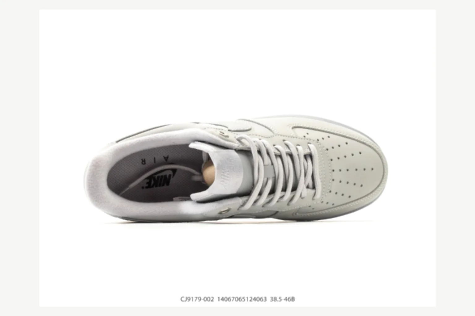 Nike Air Force 1 Black Gray Low Top spreadsheet record image SKU 1182167177 thumbnail 2
