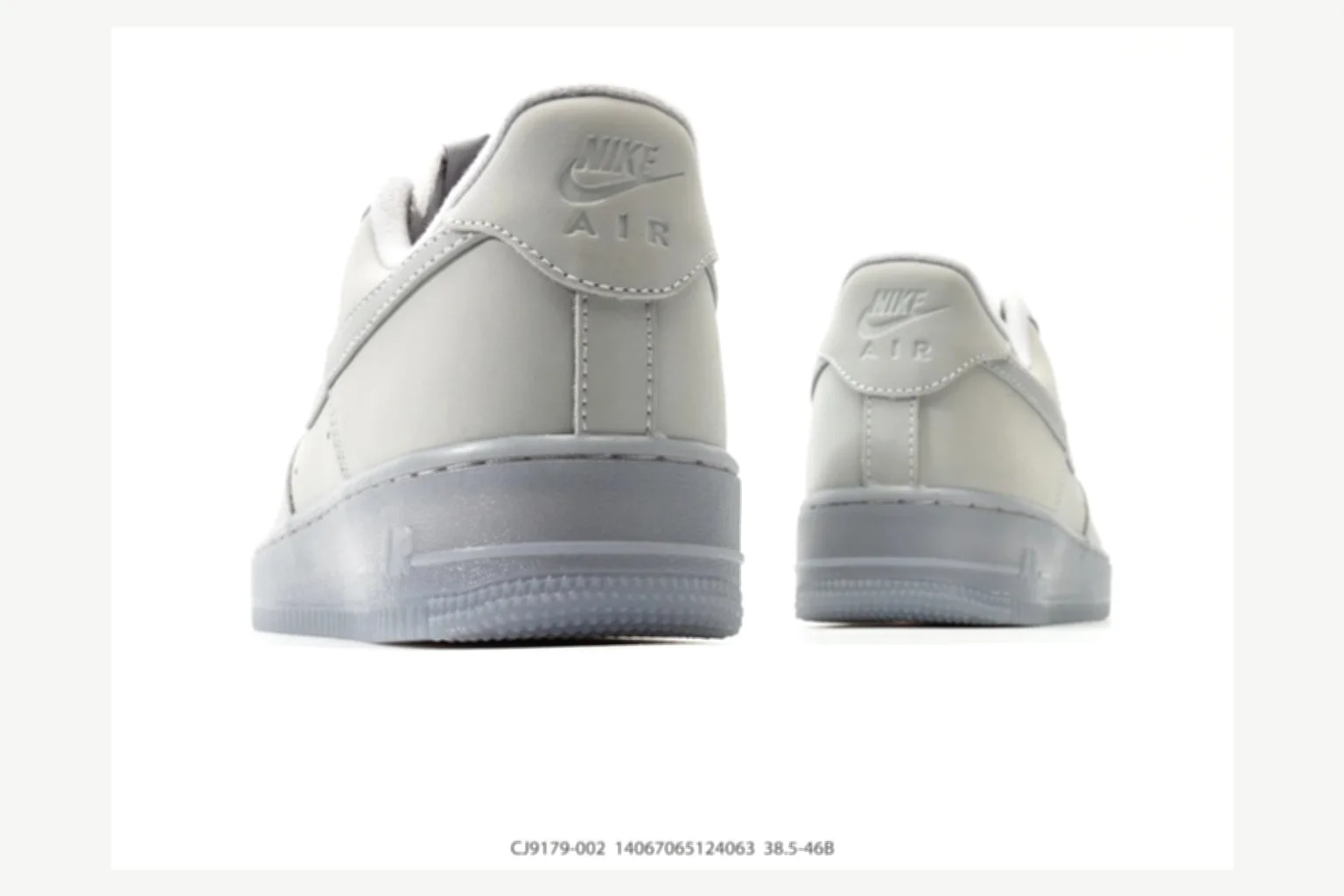 Nike Air Force 1 Black Gray Low Top spreadsheet record image SKU 1182167177 thumbnail 5