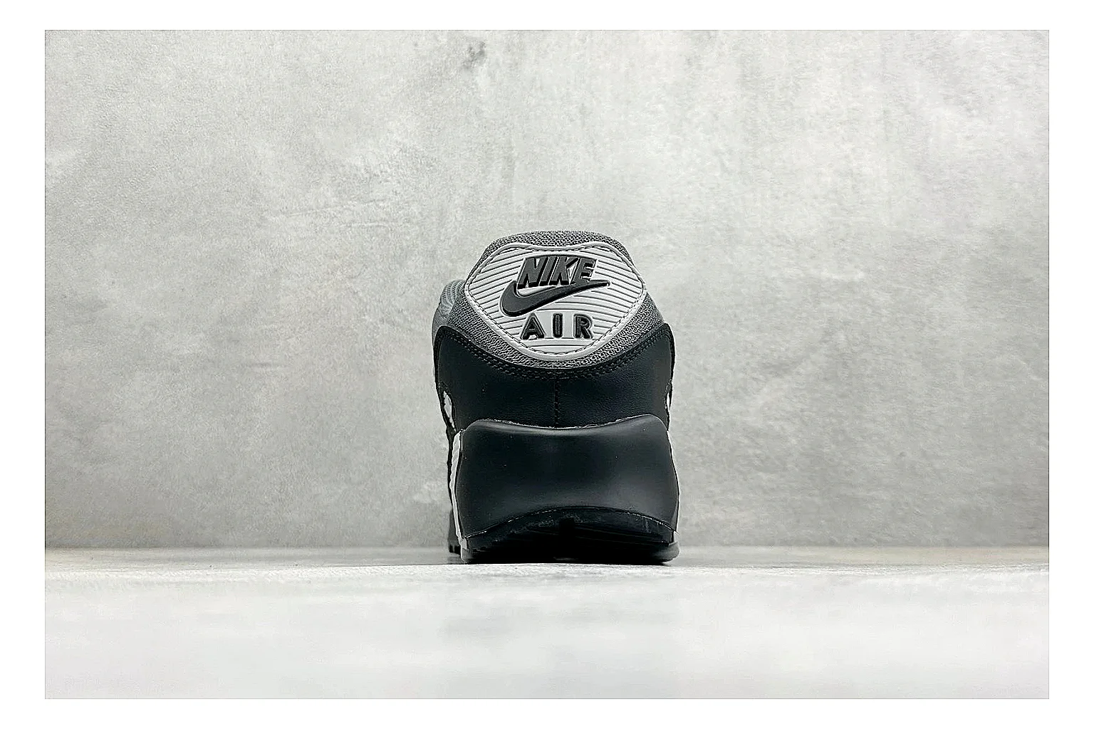 Nike Air Max 90 Grey Black spreadsheet record photo showing grey and black layered upper, visible Air window, classic Air Max 90 panels, and sturdy retro sole thumbnail 3