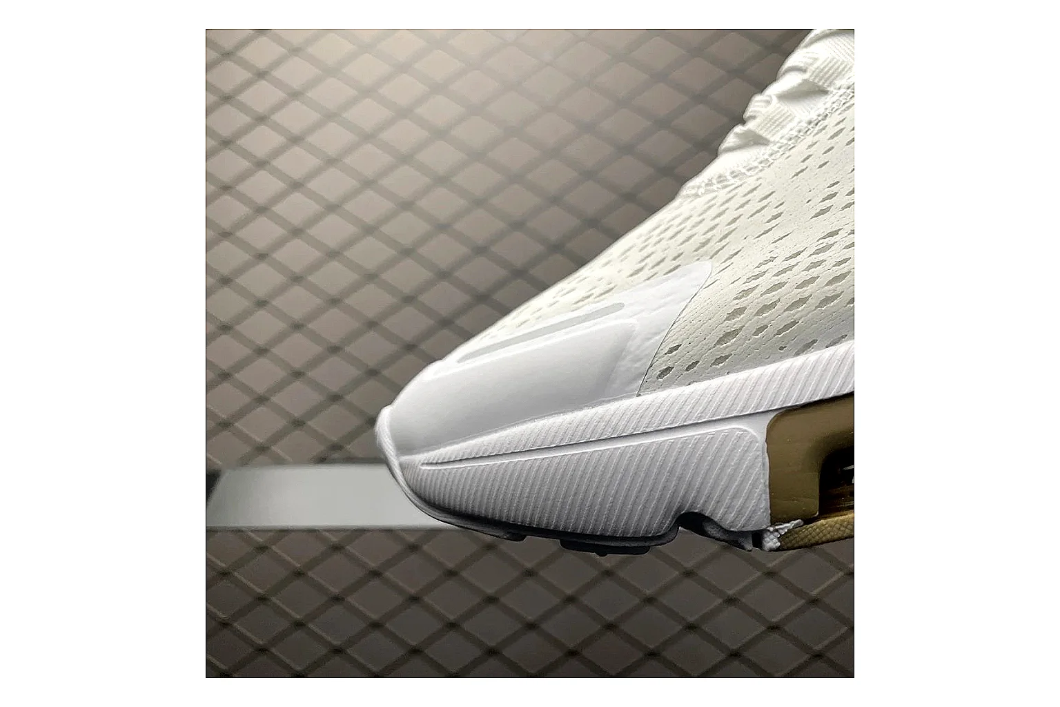 Nike Air Max DN White Gold Sneaker Sheetbase record image with white gold air max dn sneaker with mixed upper and low top shape thumbnail 5