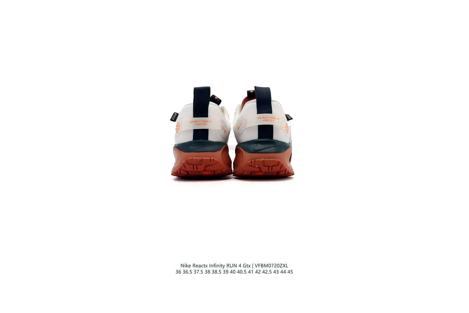 Nike Air Max White Orange air cushion runner six photo view thumbnail 3