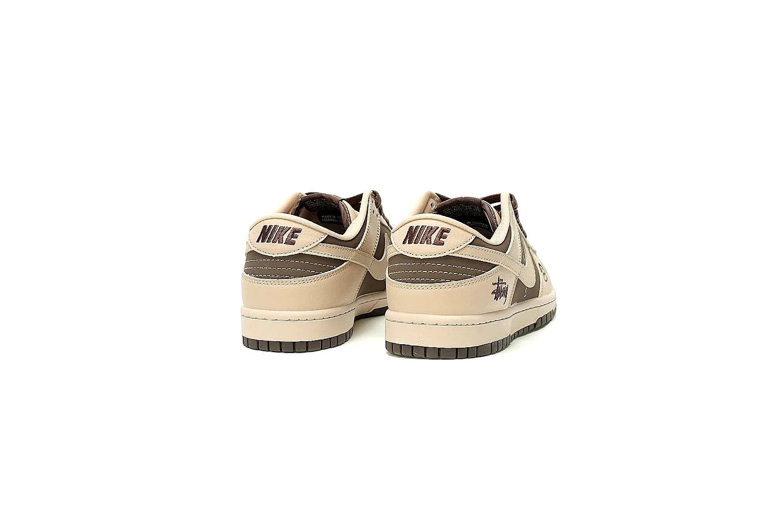 Kako Sheetbase record image for Nike Beige Brown Low Court Sneaker thumbnail 5