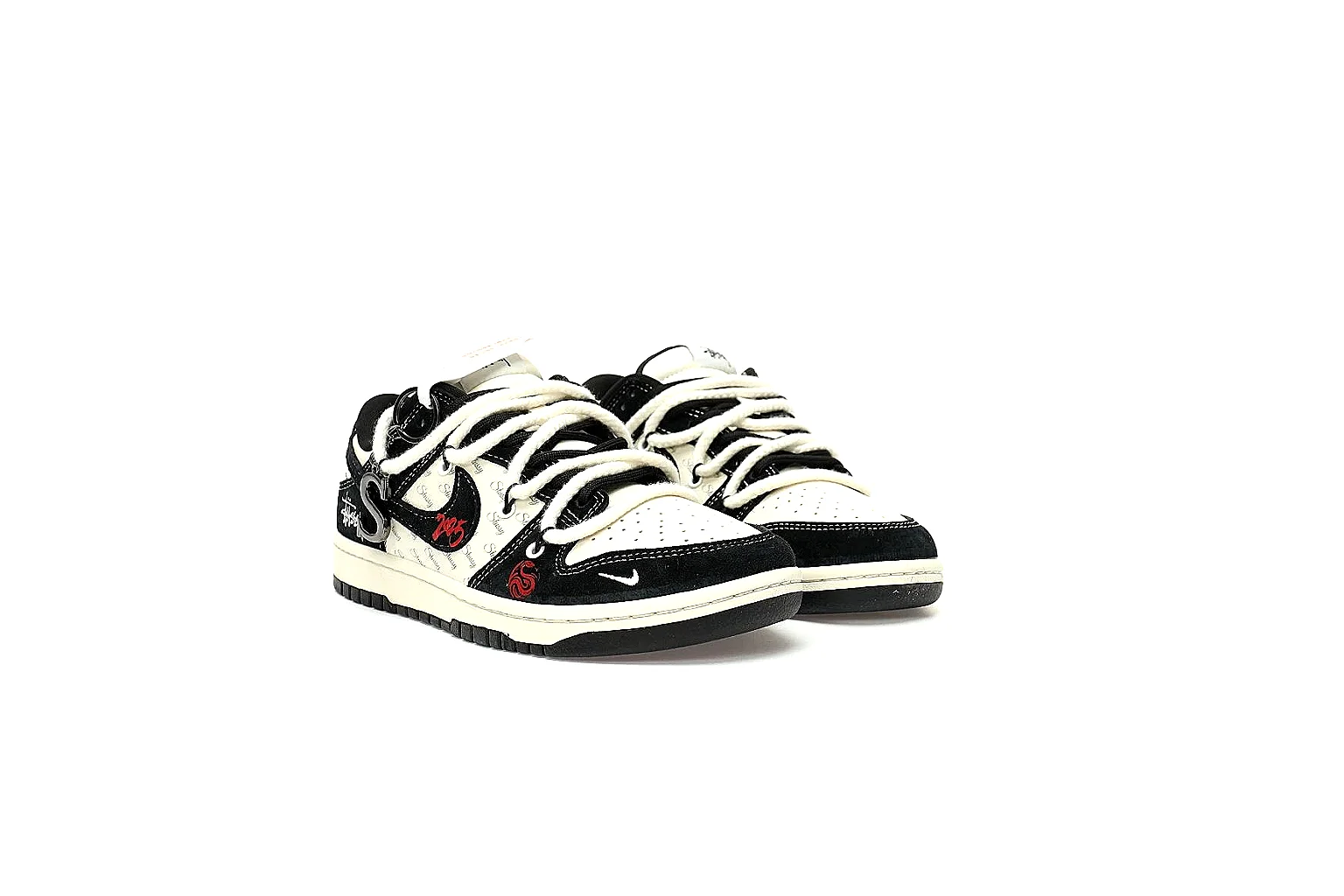 Kako Sheetbase record image for Nike Black Red Low Court thumbnail 4
