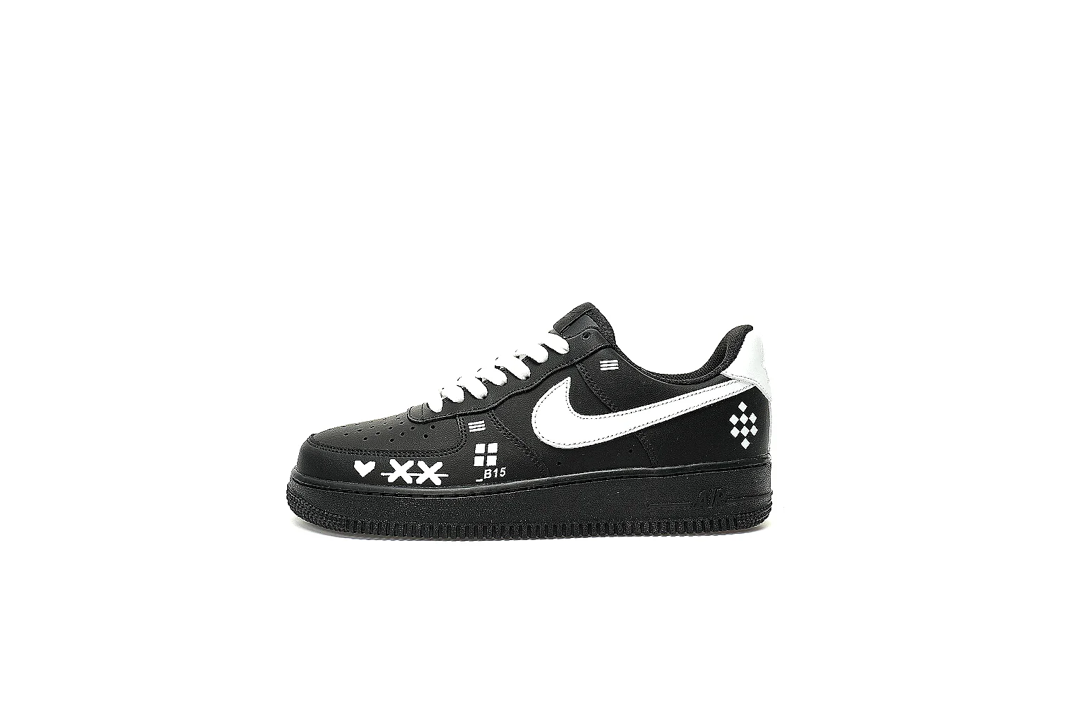 Kako Sheetbase record image for Nike Black White Low Court thumbnail 2