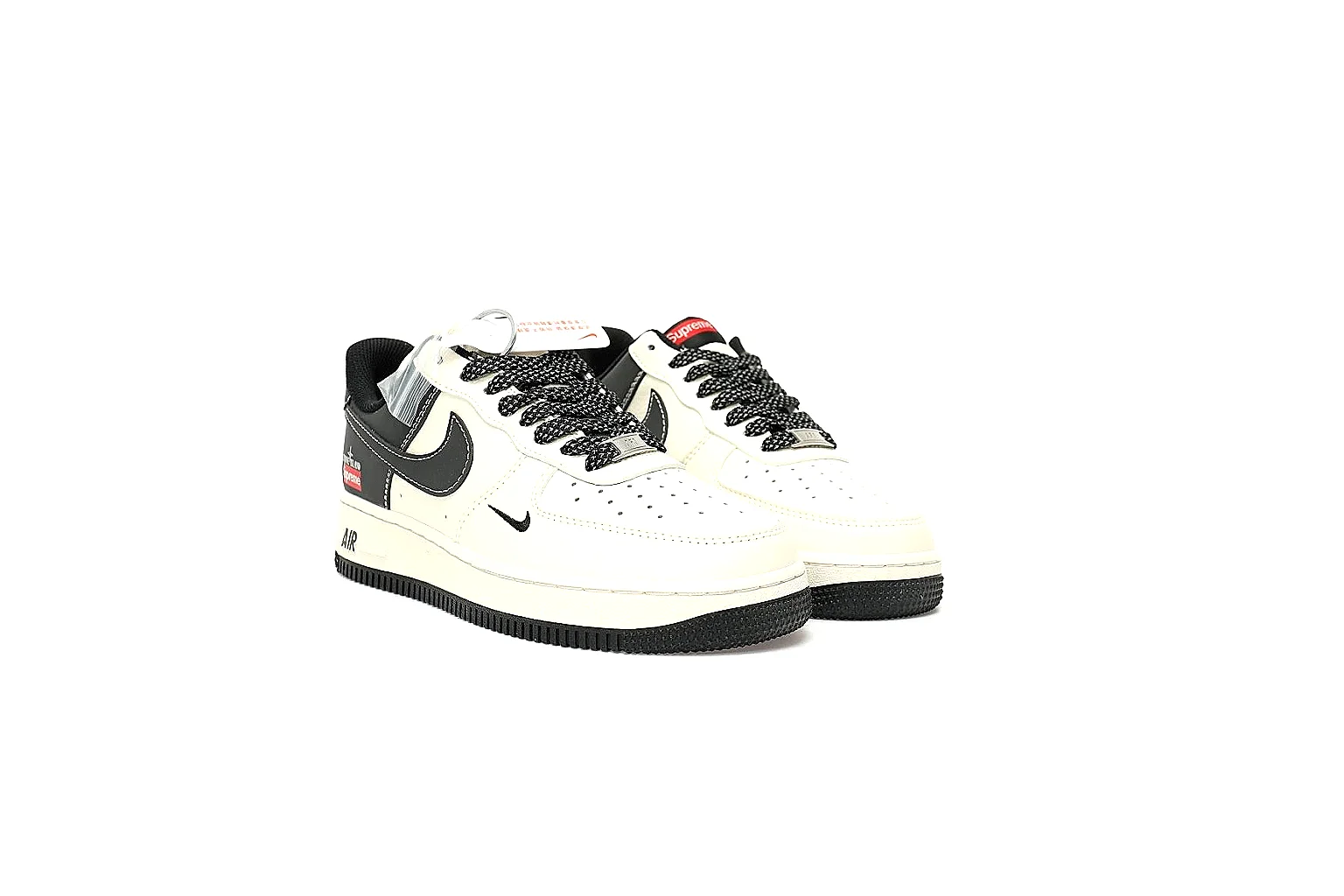 Kako Sheetbase record image for Nike Black White Low Court thumbnail 4