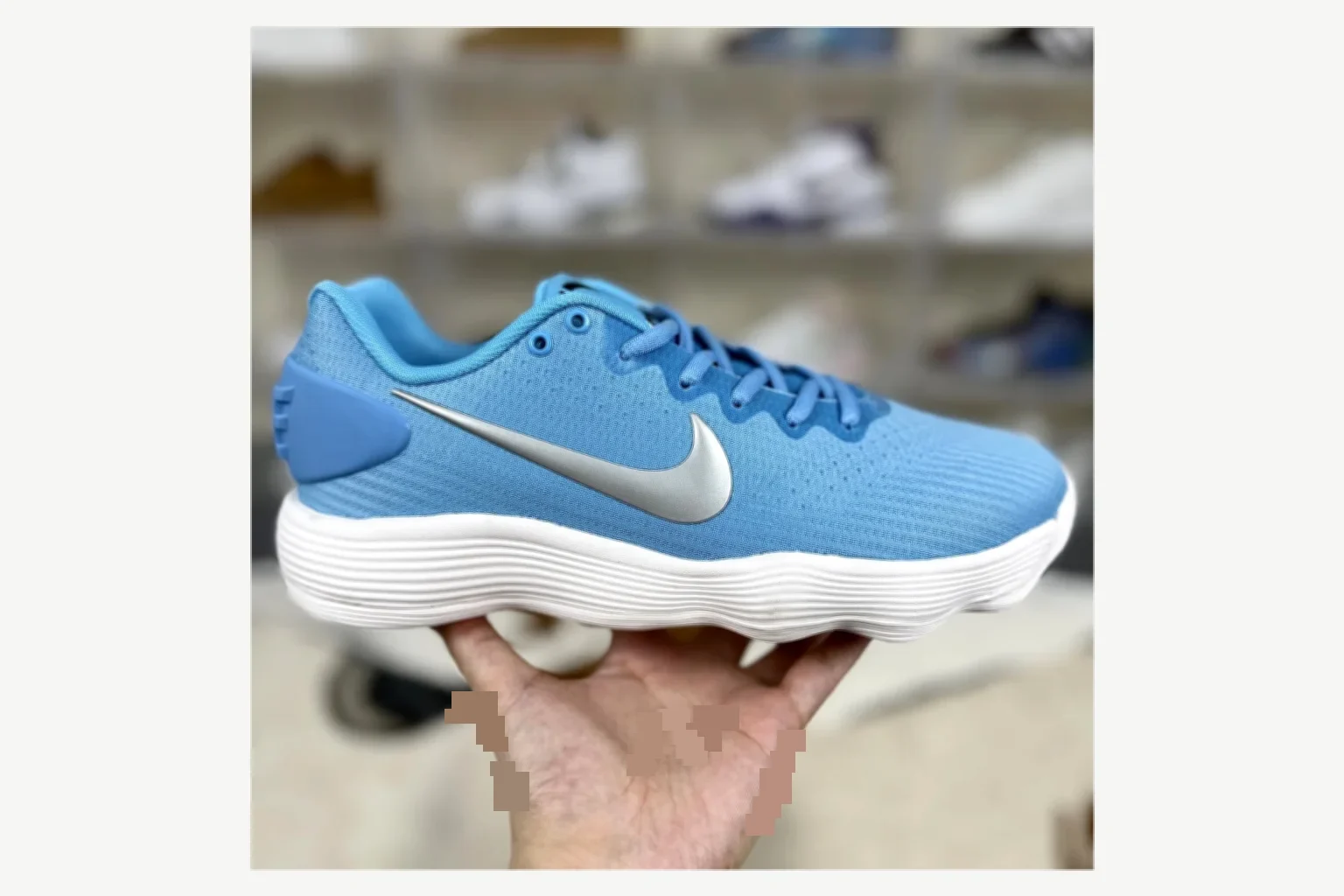Nike Blue Silver Low Top Runner spreadsheet record image SKU 1194923779
