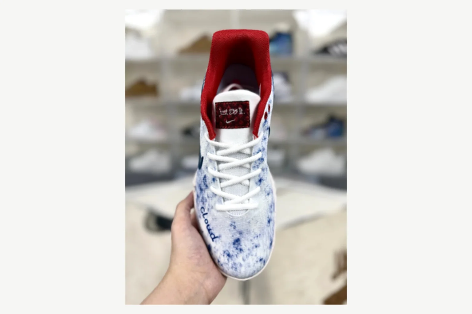 Nike White Blue Speckle Low Top spreadsheet record image SKU 1194923813 thumbnail 4