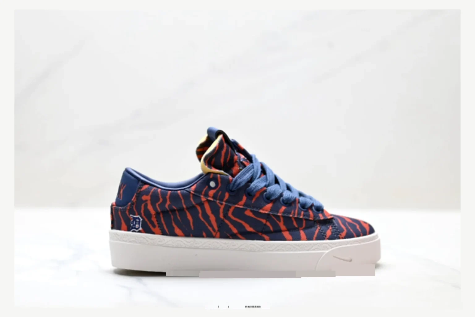 Nike Book Blazer Navy Red Pattern Low Top spreadsheet record image SKU 1182167492