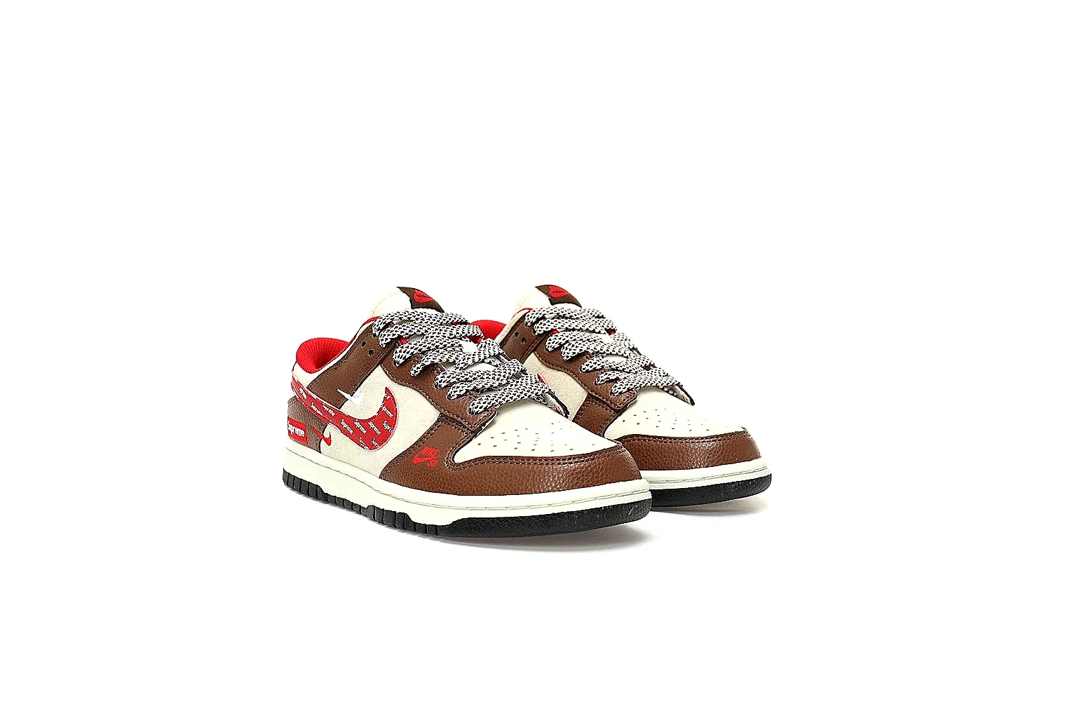 Kako Sheetbase record image for Nike Brown Red Low Court thumbnail 5