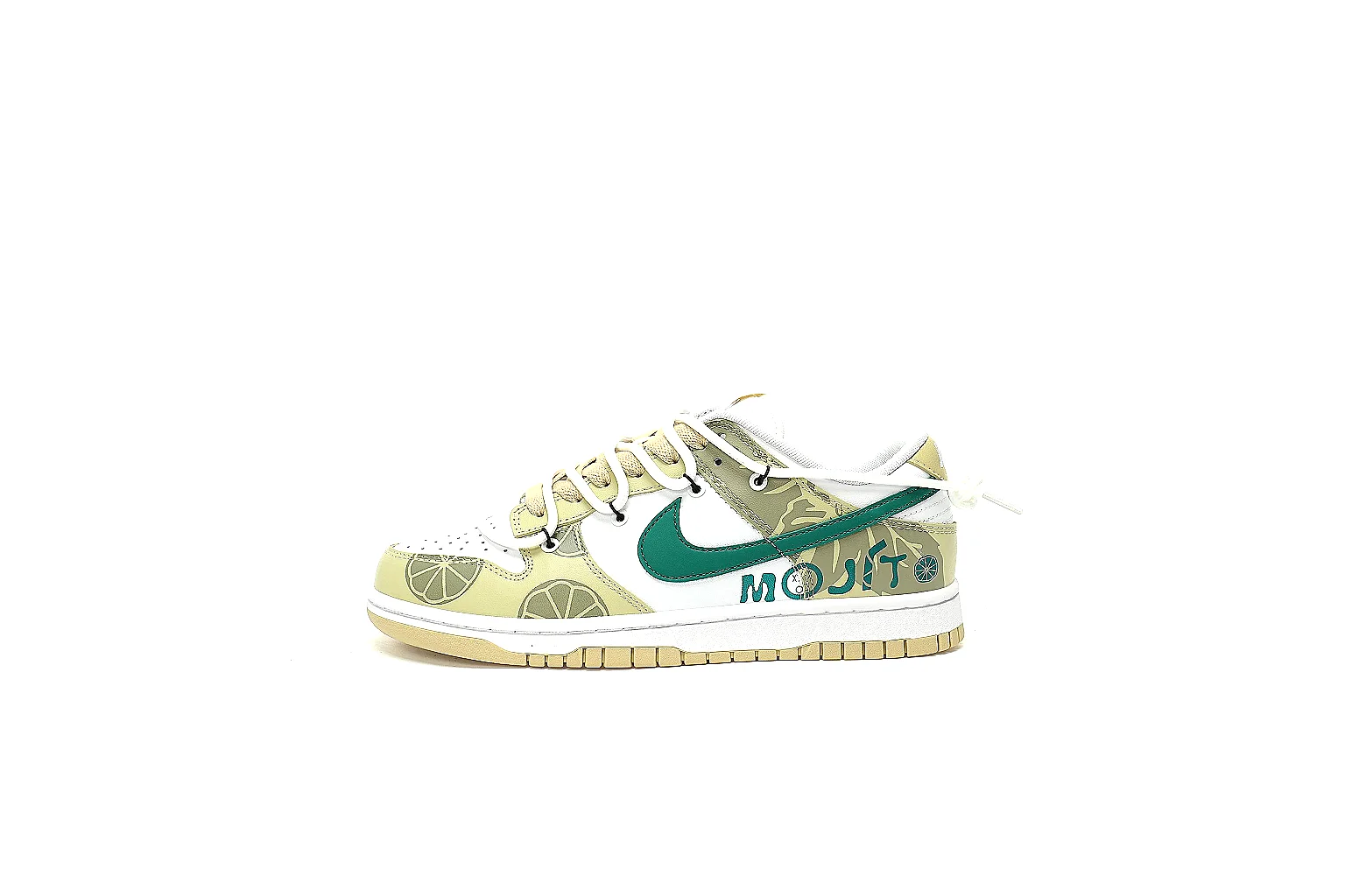 Kako Sheetbase record image for Nike Camo Green Low Court Sneaker