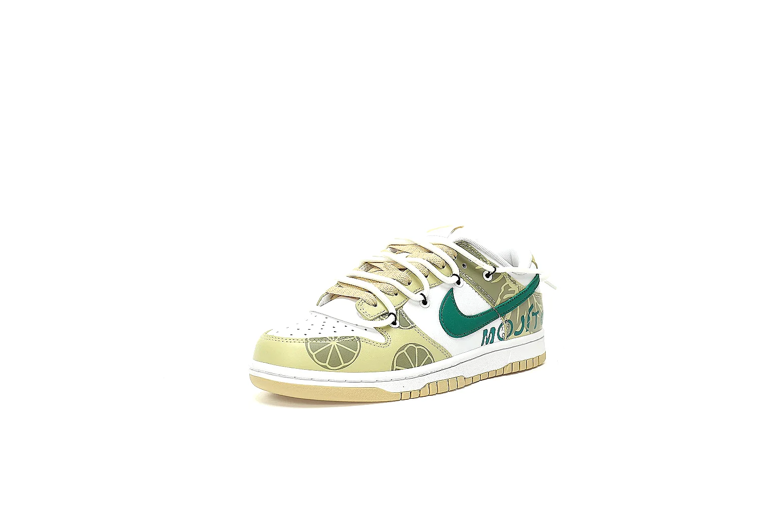 Kako Sheetbase record image for Nike Camo Green Low Court Sneaker thumbnail 6