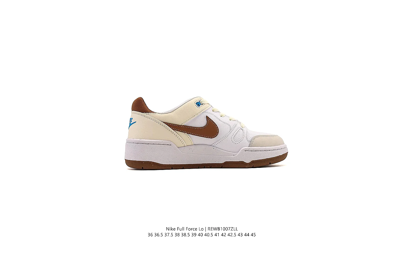 kakosheetbase.com Nike White Brown Court Low 0376 White Brown low-top product image thumbnail 2
