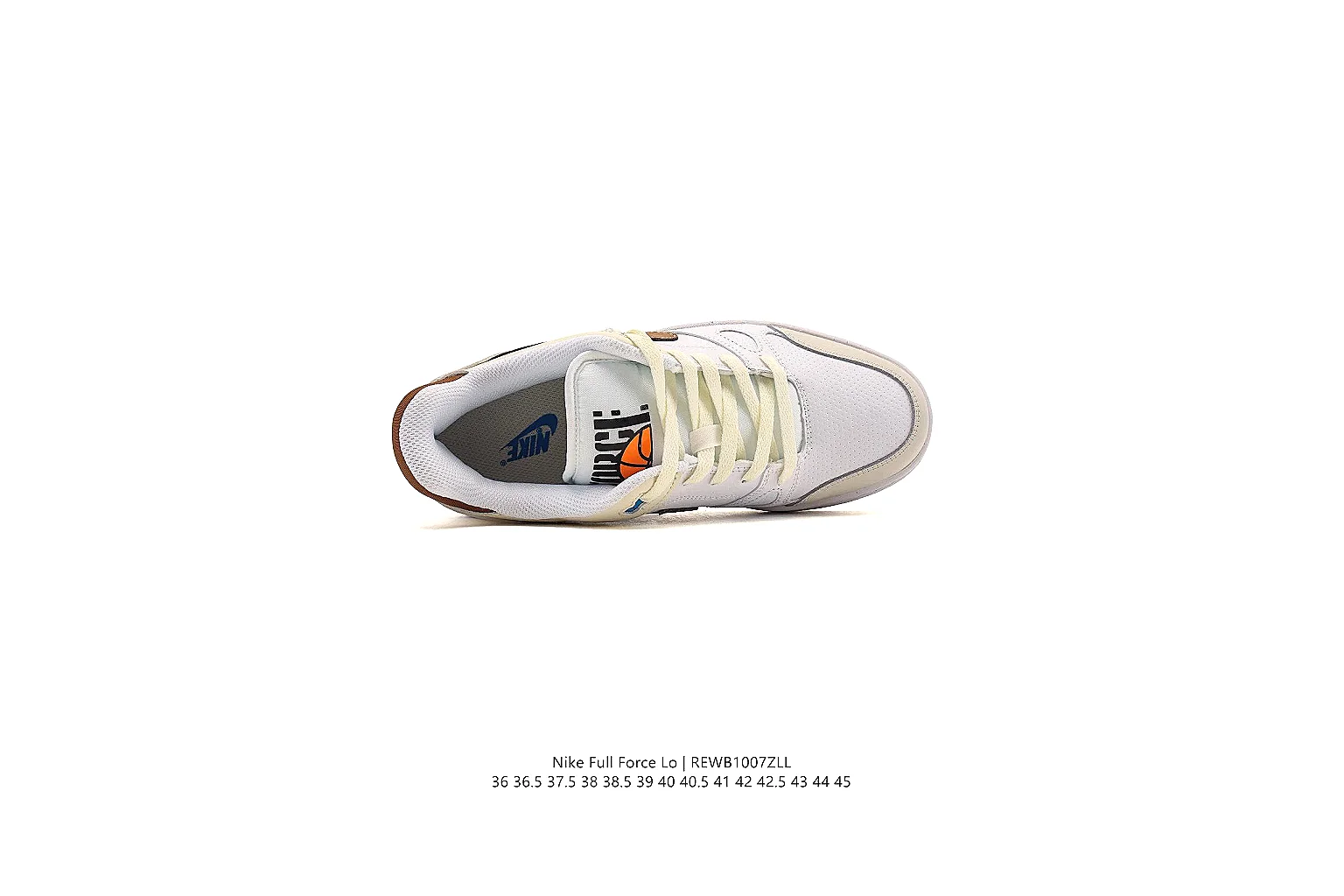 kakosheetbase.com Nike White Brown Court Low 0376 White Brown low-top product image thumbnail 3