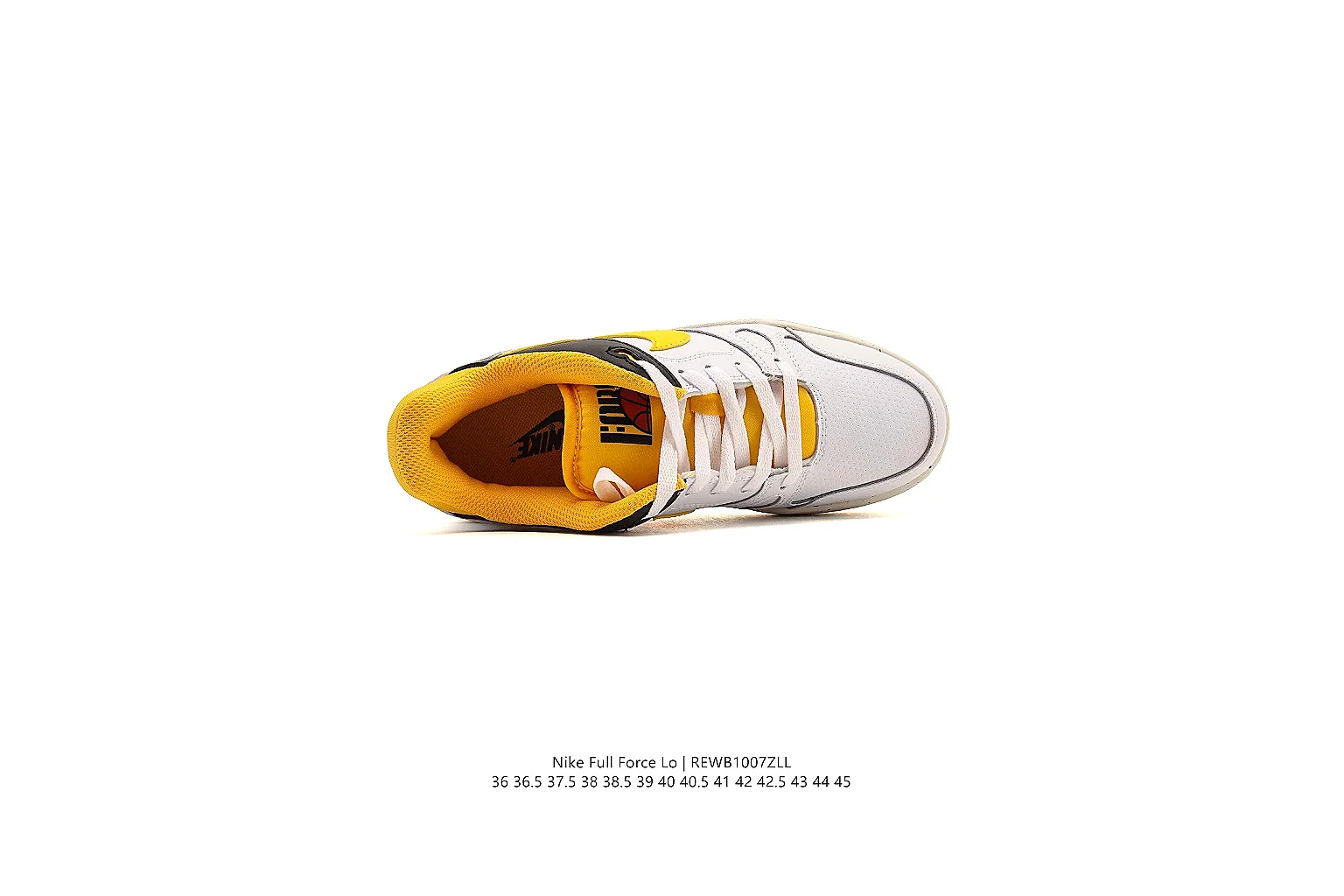 kakosheetbase.com Nike White Yellow Court Low 0369 White Yellow low-top product image thumbnail 3
