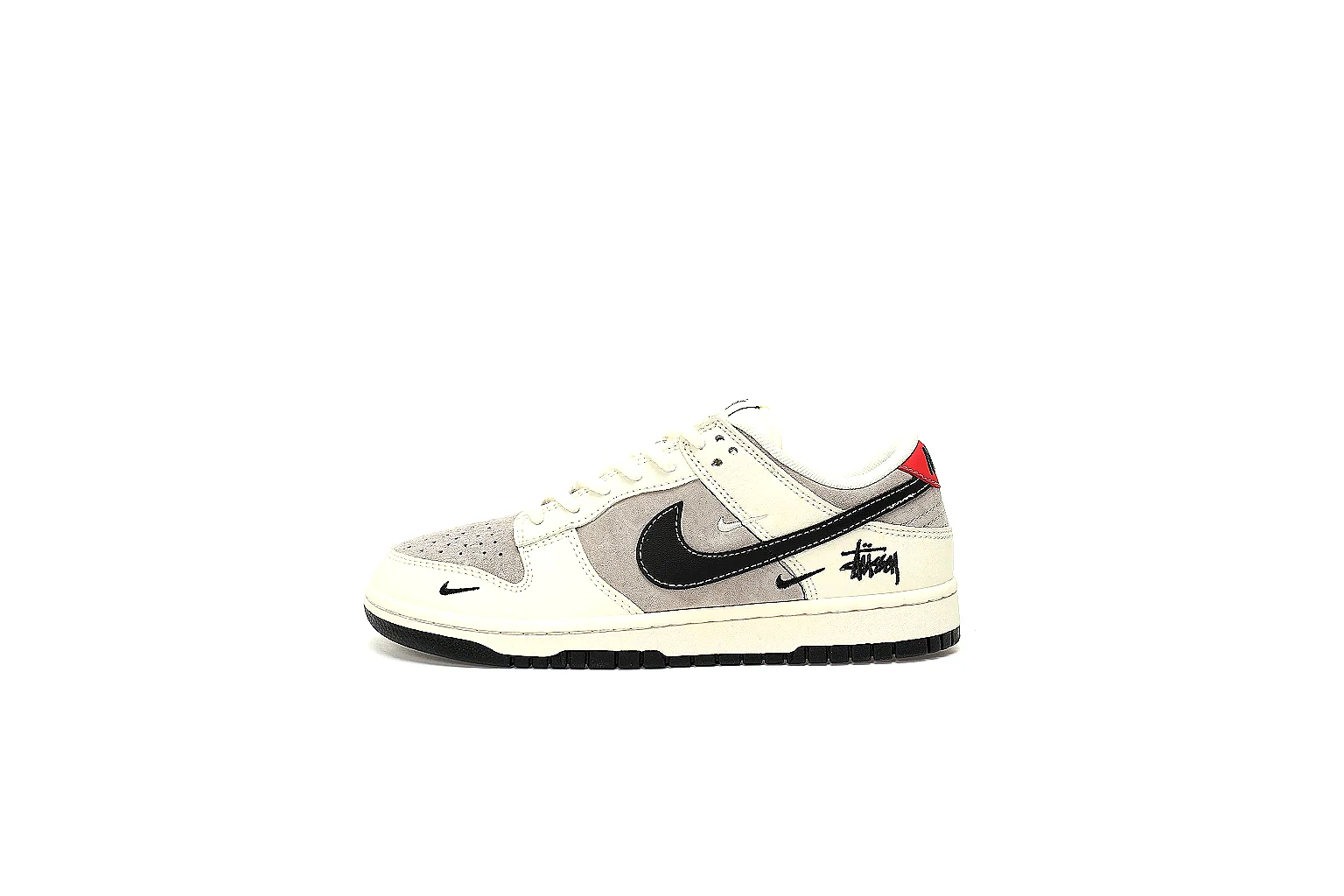 Kako Sheetbase record image for Nike Cream Black Low Court Sneaker