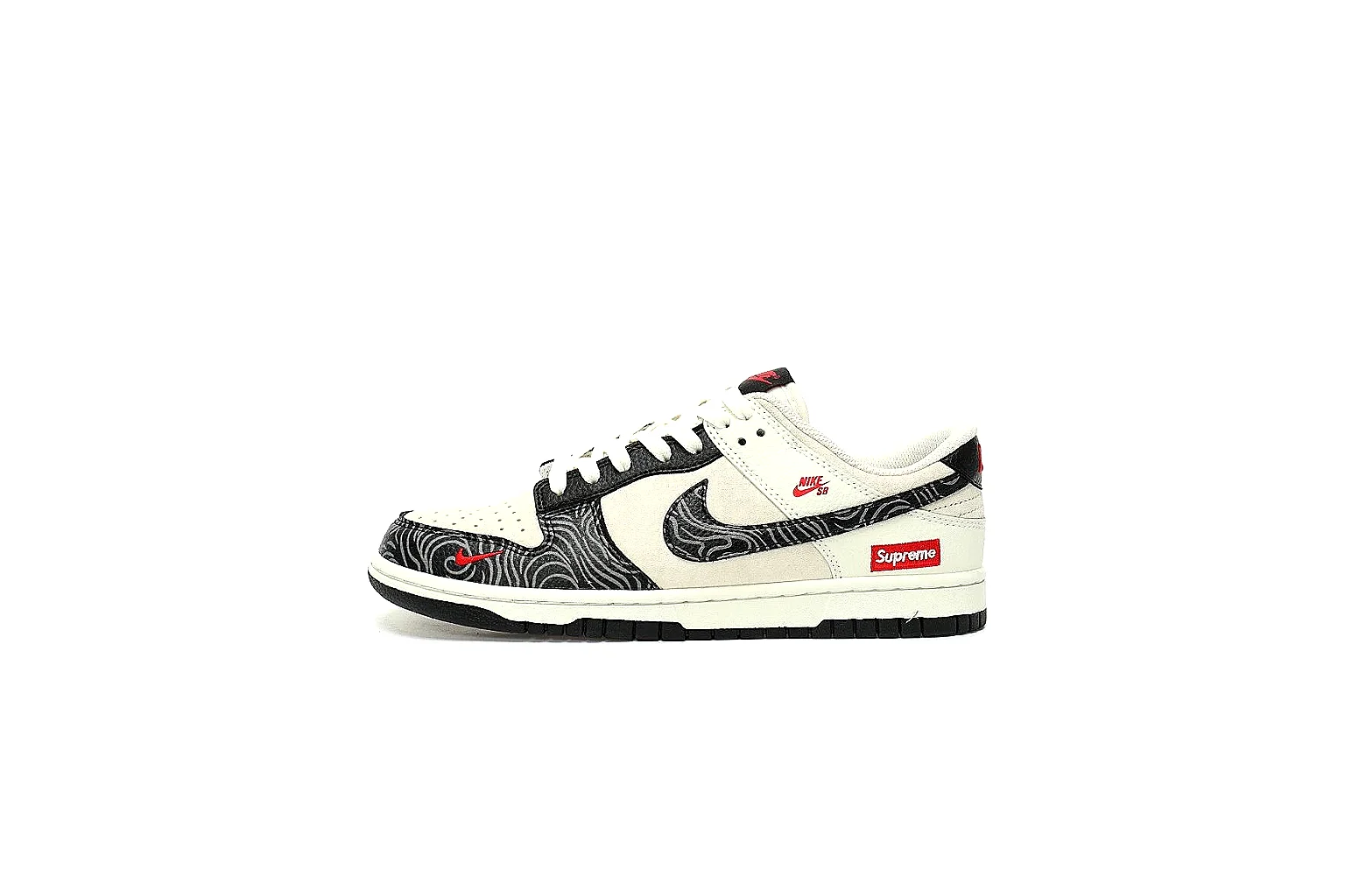 Kako Sheetbase record image for Nike Cream Black Red Low Court