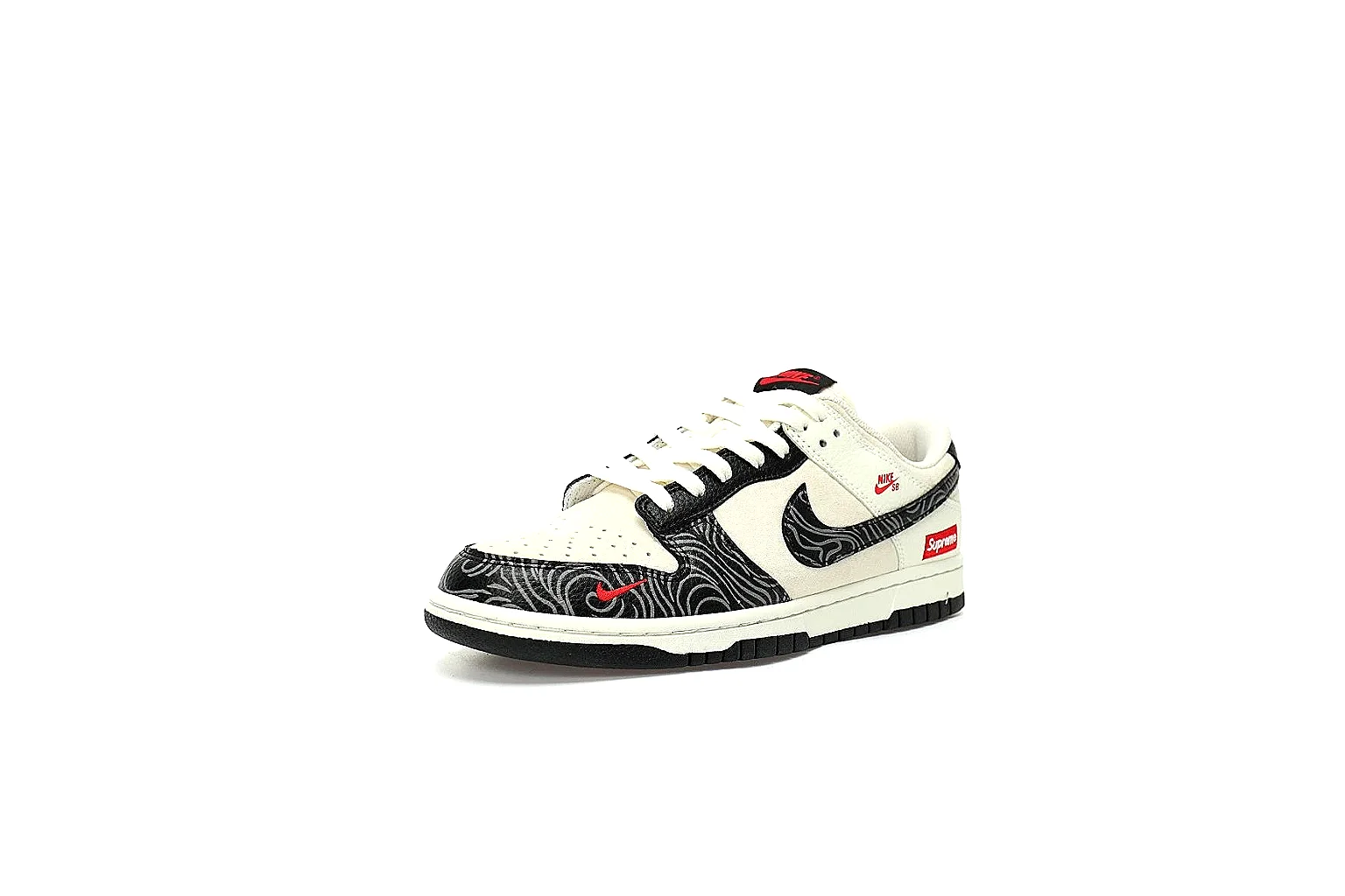Kako Sheetbase record image for Nike Cream Black Red Low Court thumbnail 6