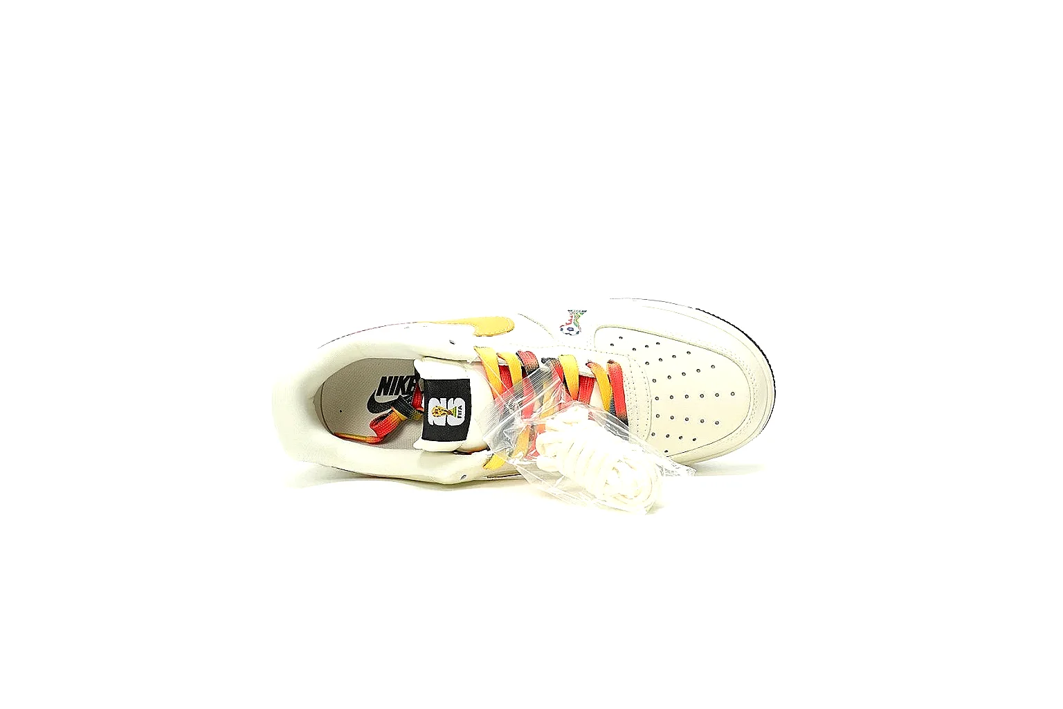 Kako Sheetbase record image for Nike Cream Orange Low Court Sneaker thumbnail 2