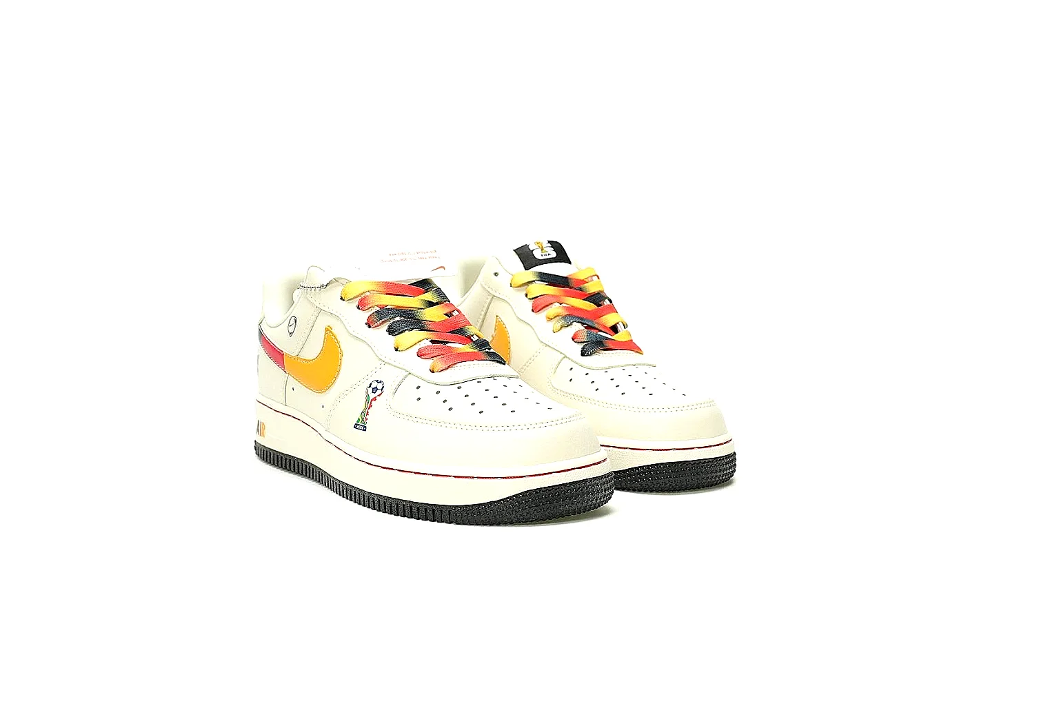 Kako Sheetbase record image for Nike Cream Orange Low Court Sneaker thumbnail 4