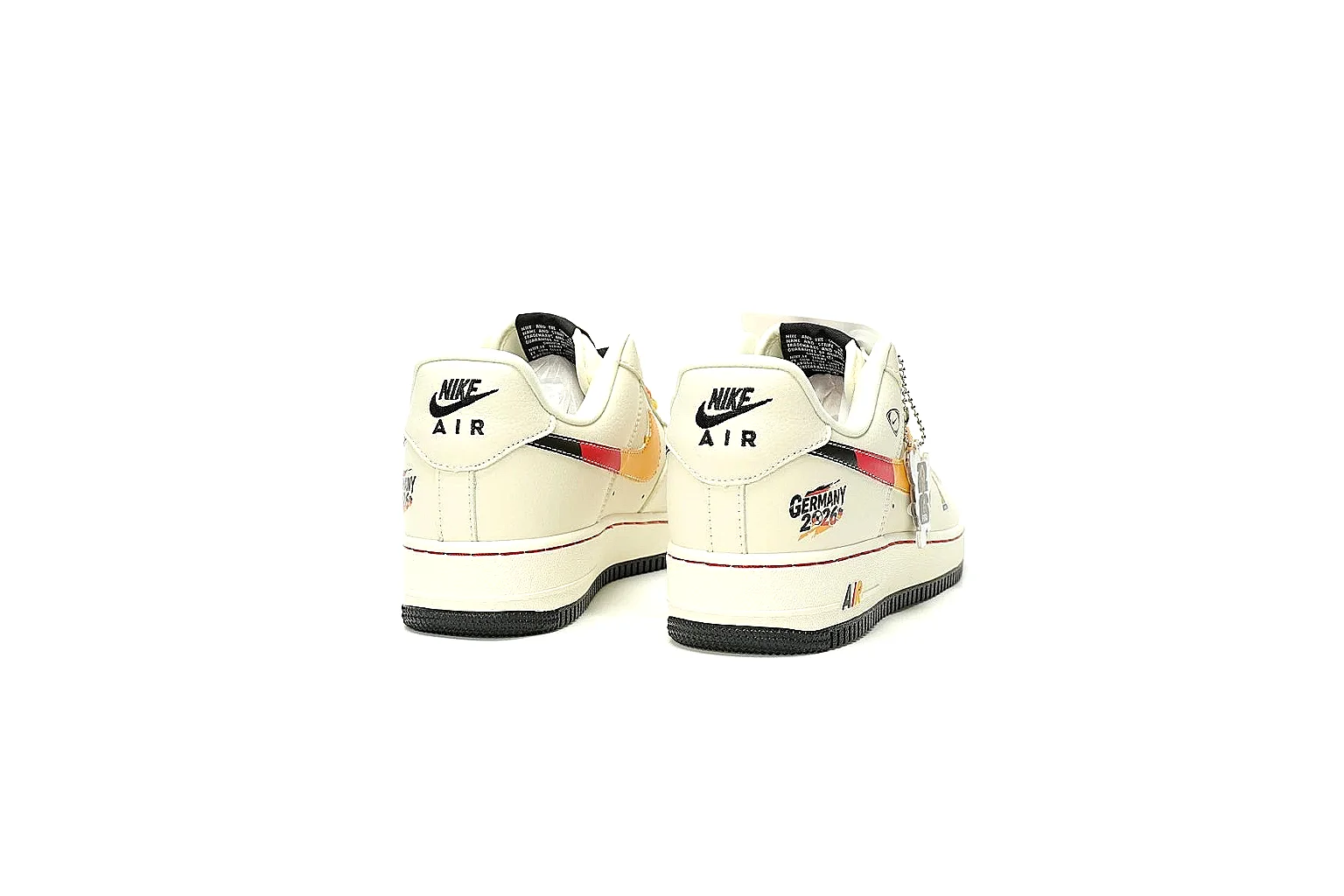 Kako Sheetbase record image for Nike Cream Orange Low Court Sneaker thumbnail 5