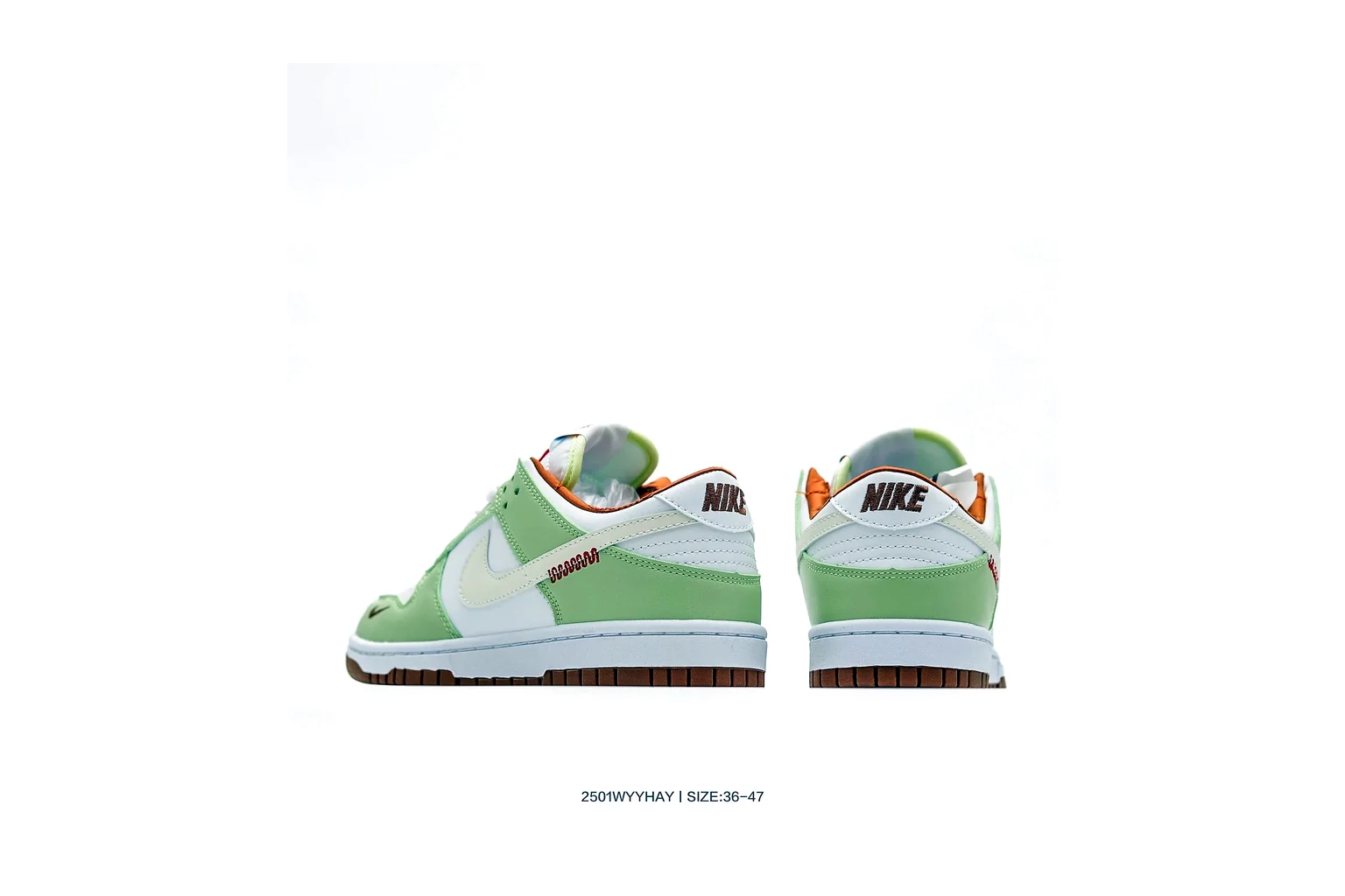 Nike Dunk Low Green White court low top six photo view thumbnail 2