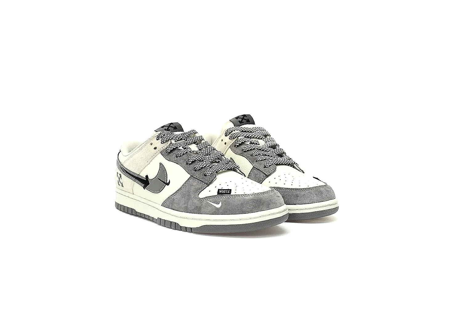 Kako Sheetbase record image for Nike Gray Low Court Sneaker thumbnail 5