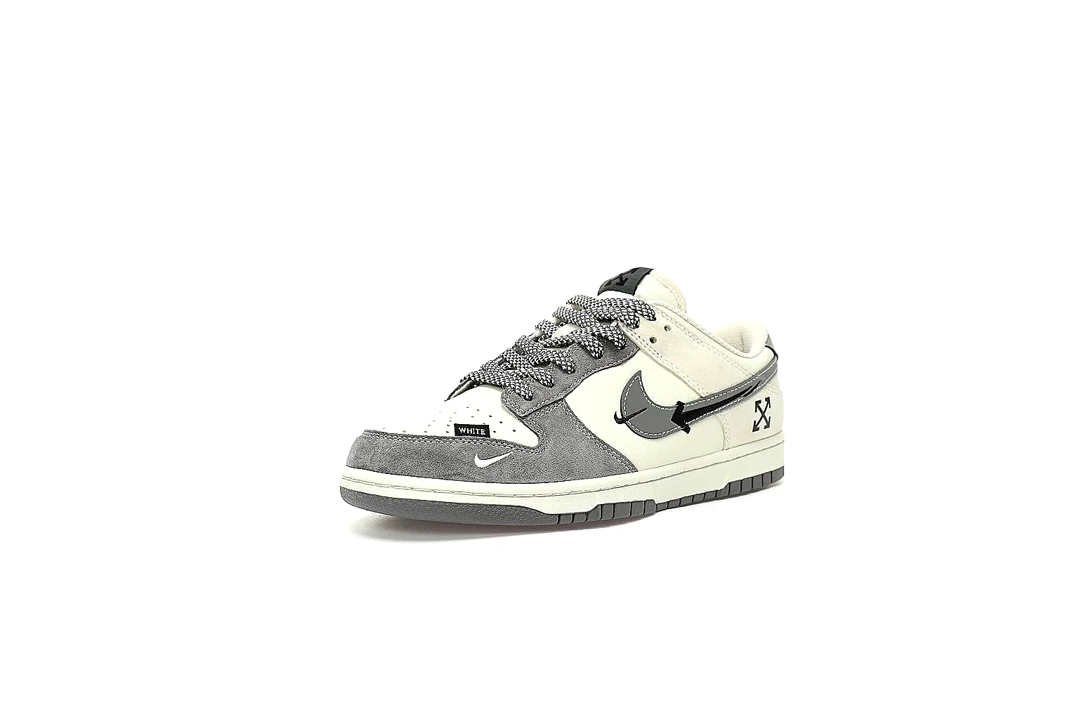Kako Sheetbase record image for Nike Gray Low Court Sneaker thumbnail 6