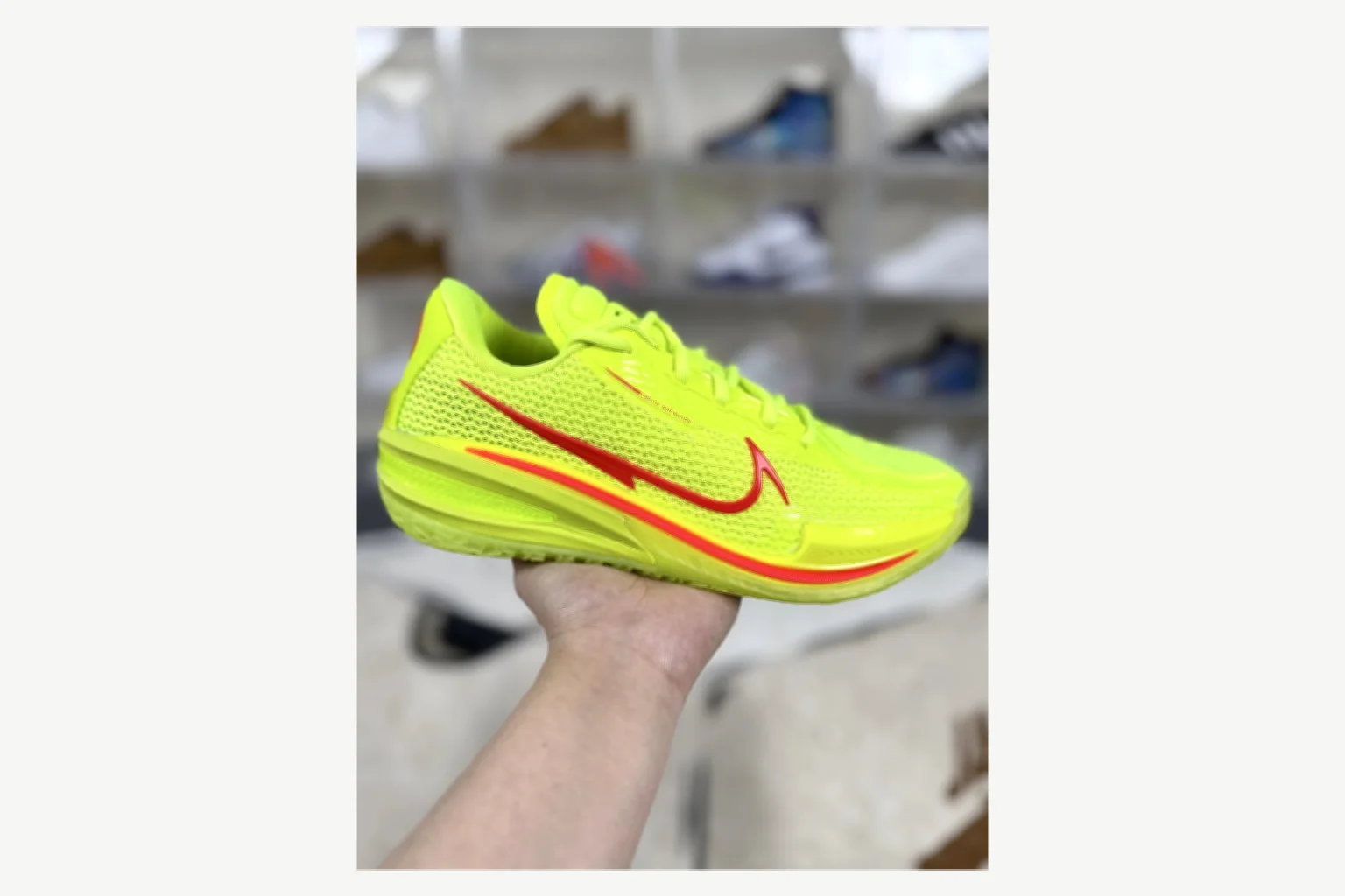 Nike Air Zoom GT Cut 1 White Red Low Top spreadsheet record image SKU 1194924766 thumbnail 6