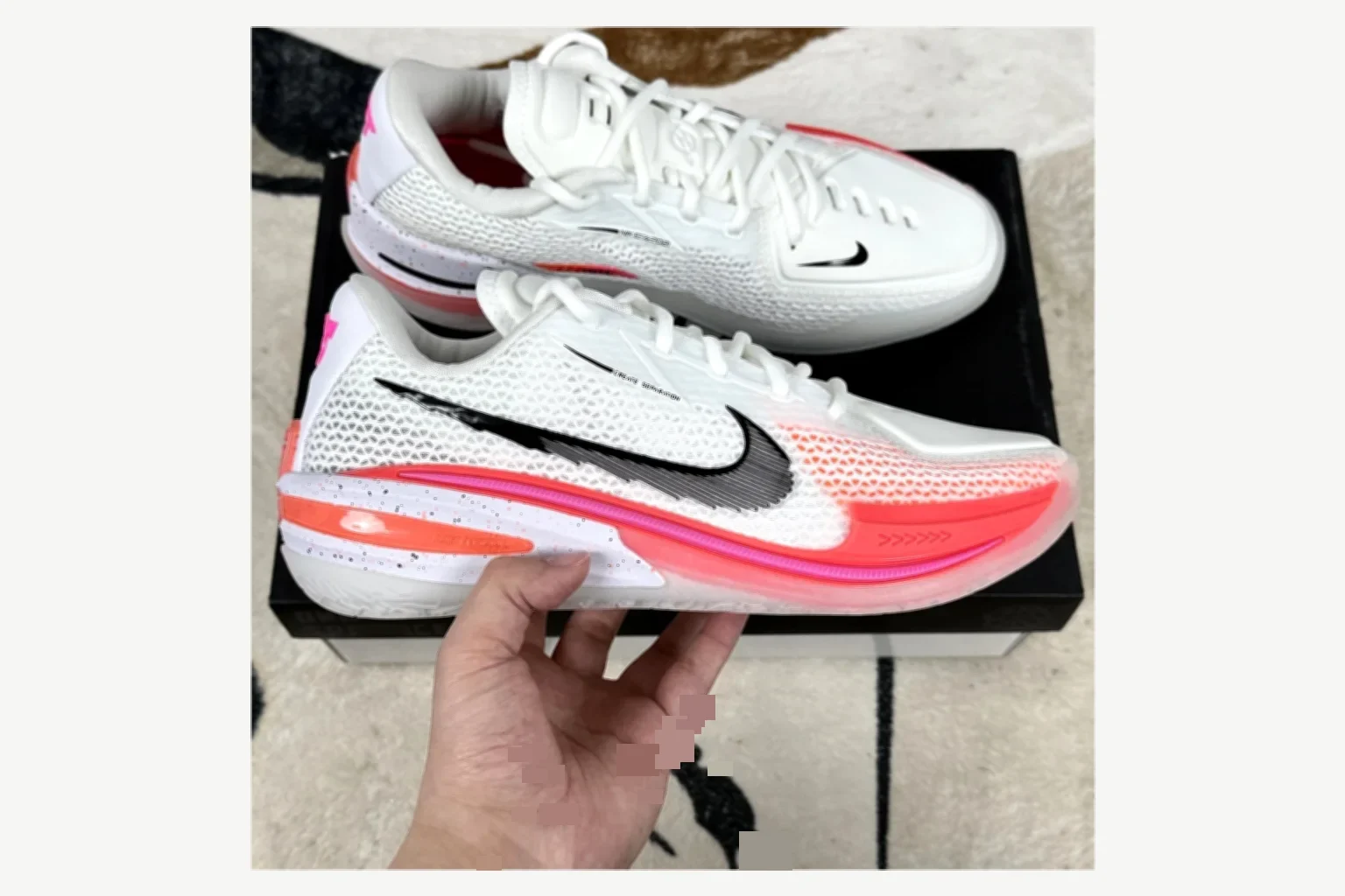 Nike Air Zoom GT Cut 1 White Black Low Top spreadsheet record image SKU 1194924924