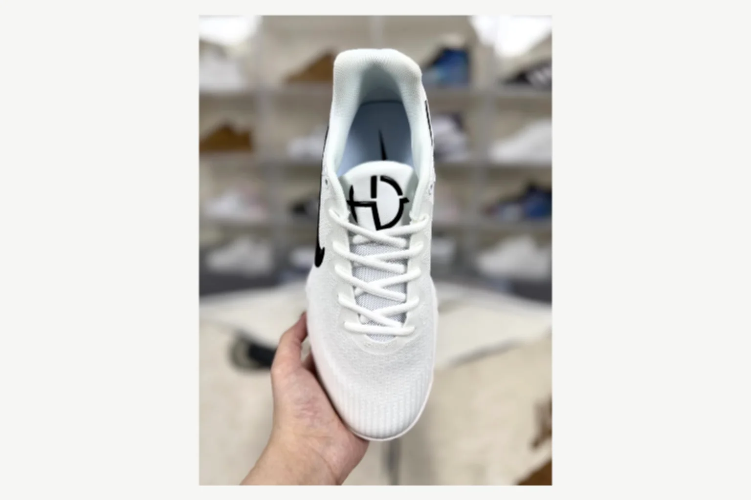 Nike White Black Swoosh Low Top spreadsheet record image SKU 1194923747