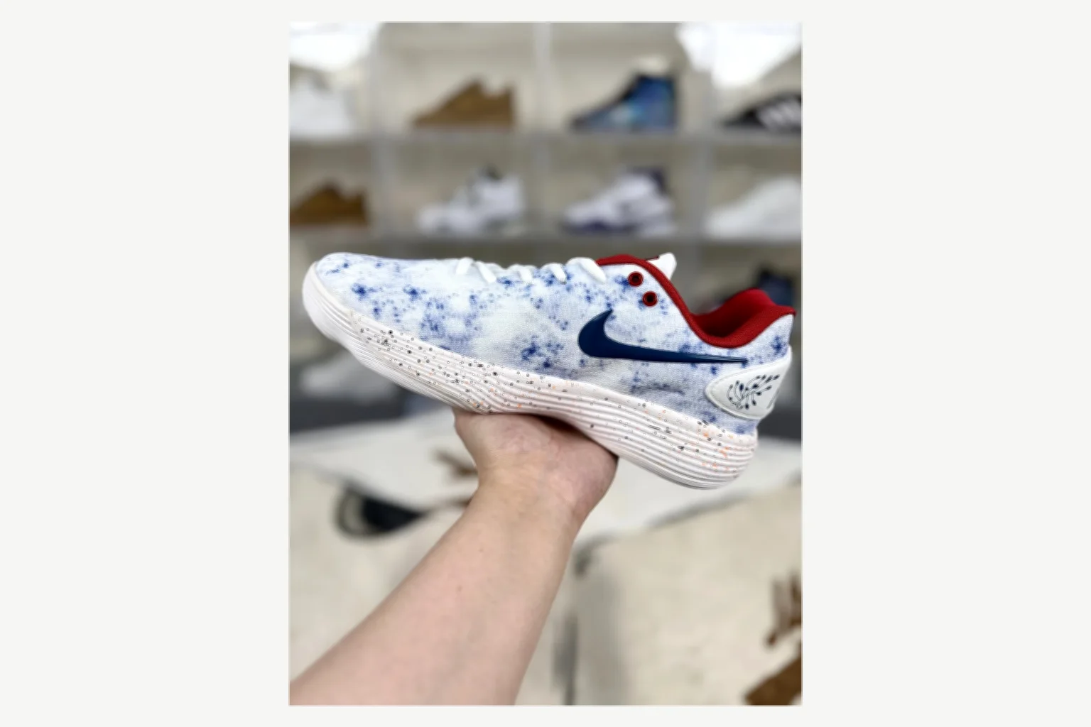 Nike White Blue Speckle Low Top spreadsheet record image SKU 1194923813 thumbnail 2