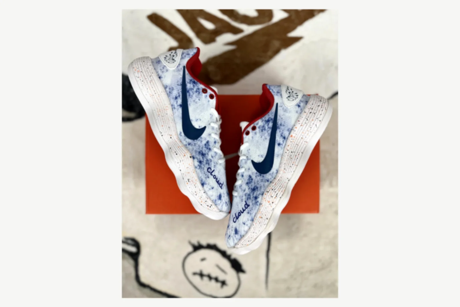 Nike White Blue Speckle Low Top spreadsheet record image SKU 1194923813 thumbnail 5