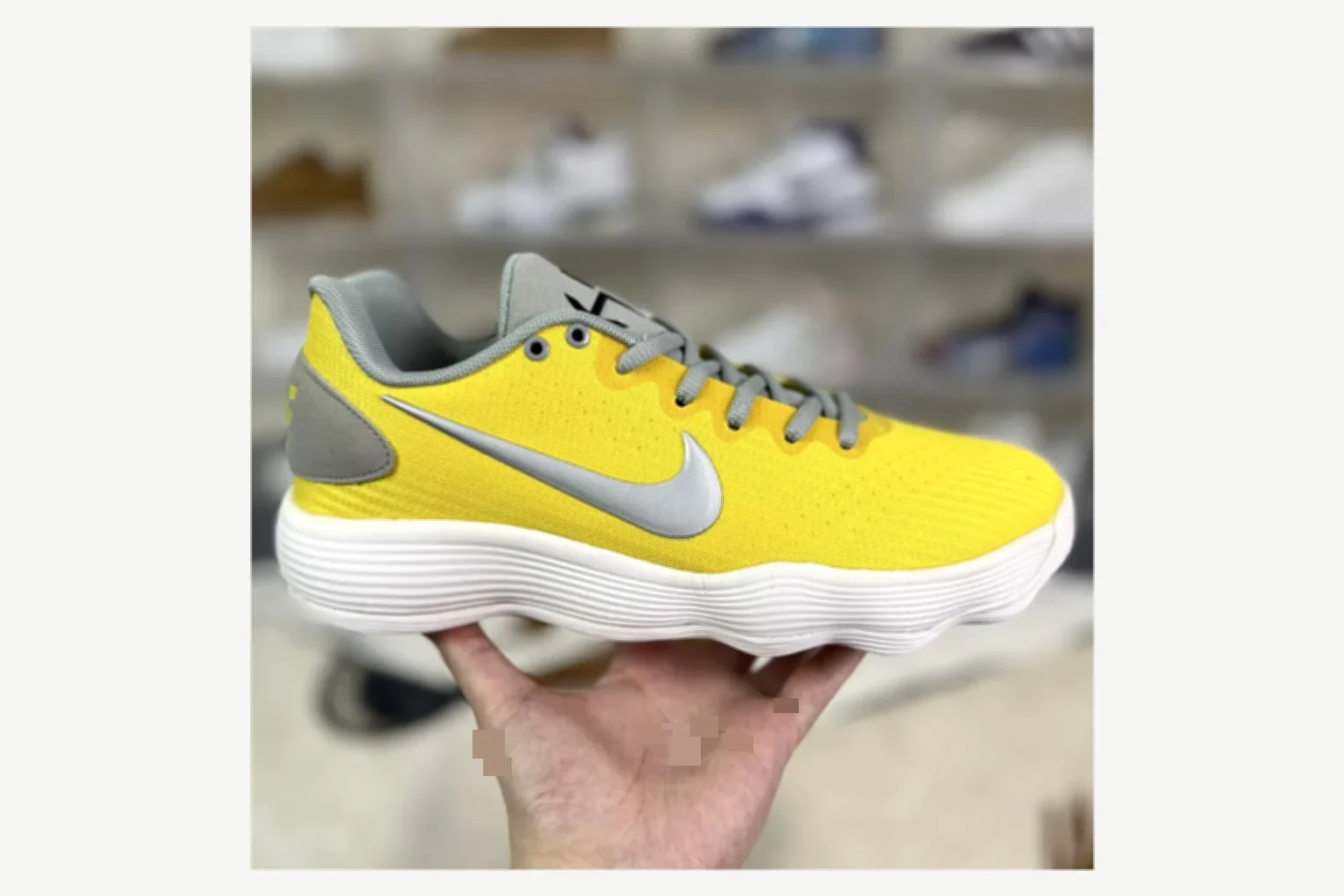 Nike Yellow Gray Low Top Runner spreadsheet record image SKU 1194923844