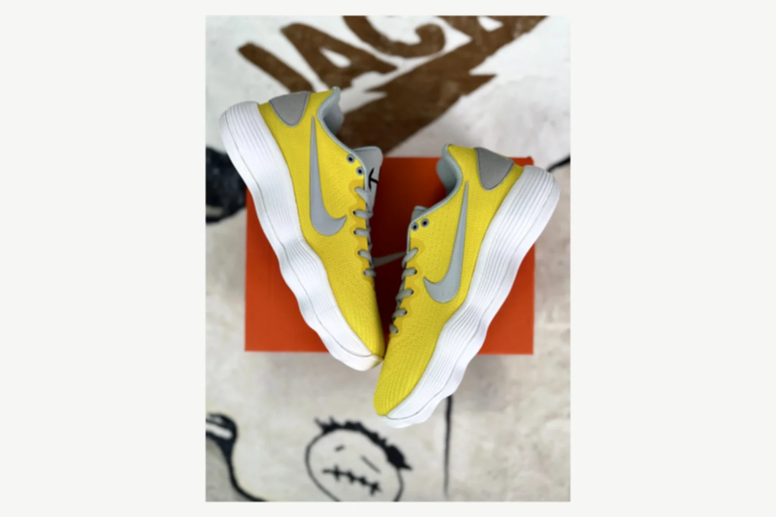 Nike Yellow Gray Low Top Runner spreadsheet record image SKU 1194923844 thumbnail 5