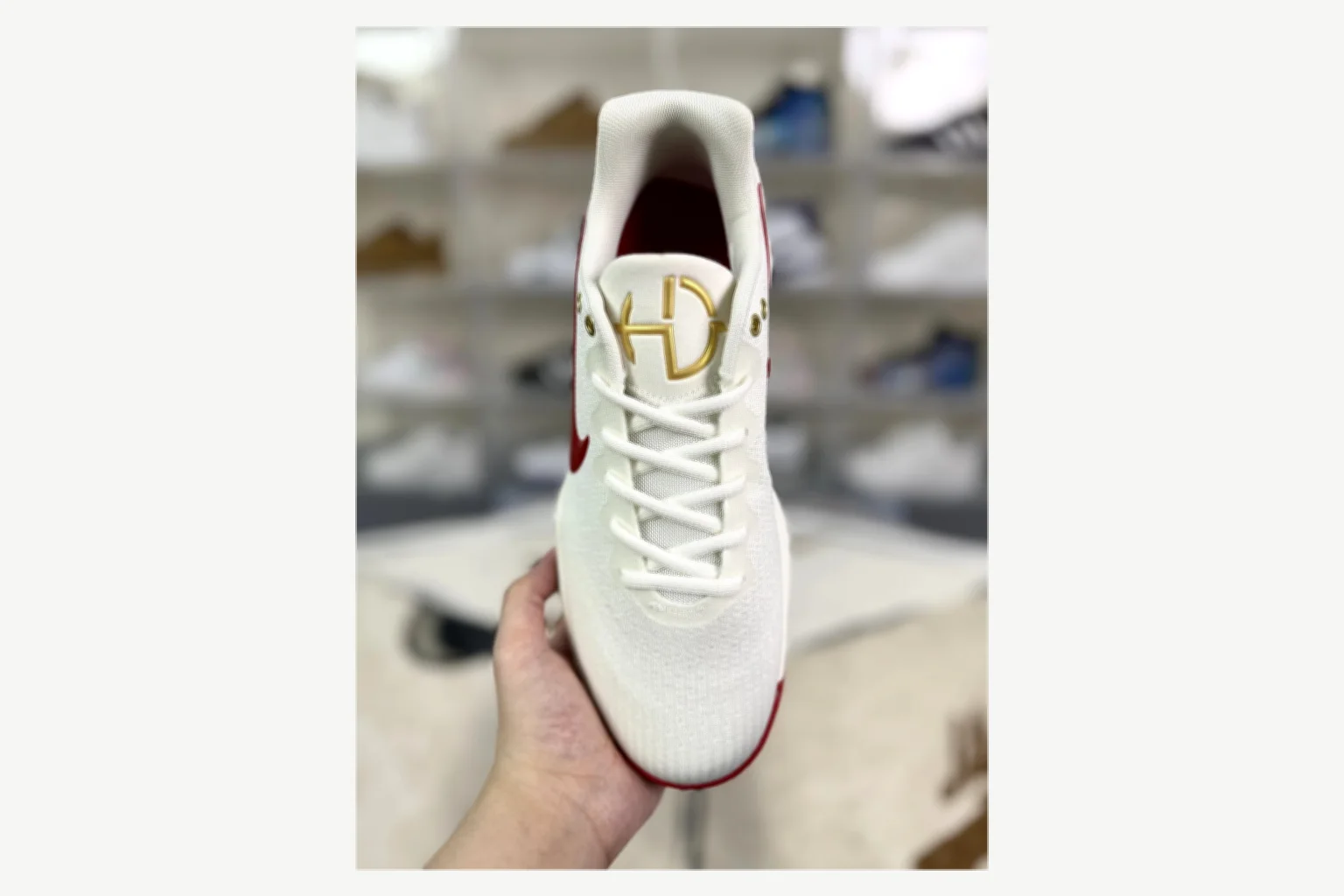 Nike White Red Swoosh Low Top spreadsheet record image SKU 1194923881