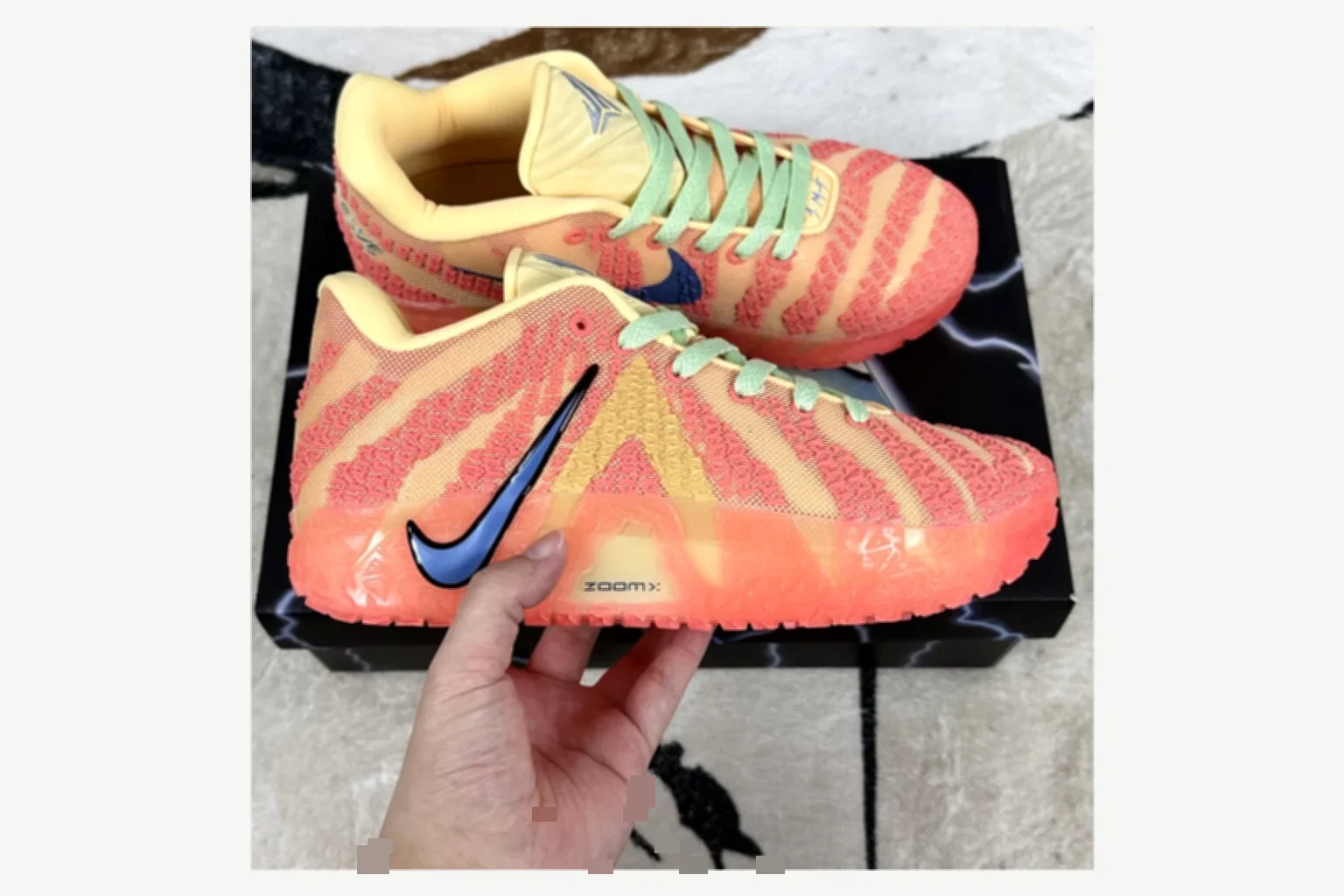 Nike Ja 3 Coral Lime Low Top spreadsheet record image SKU 1194924105