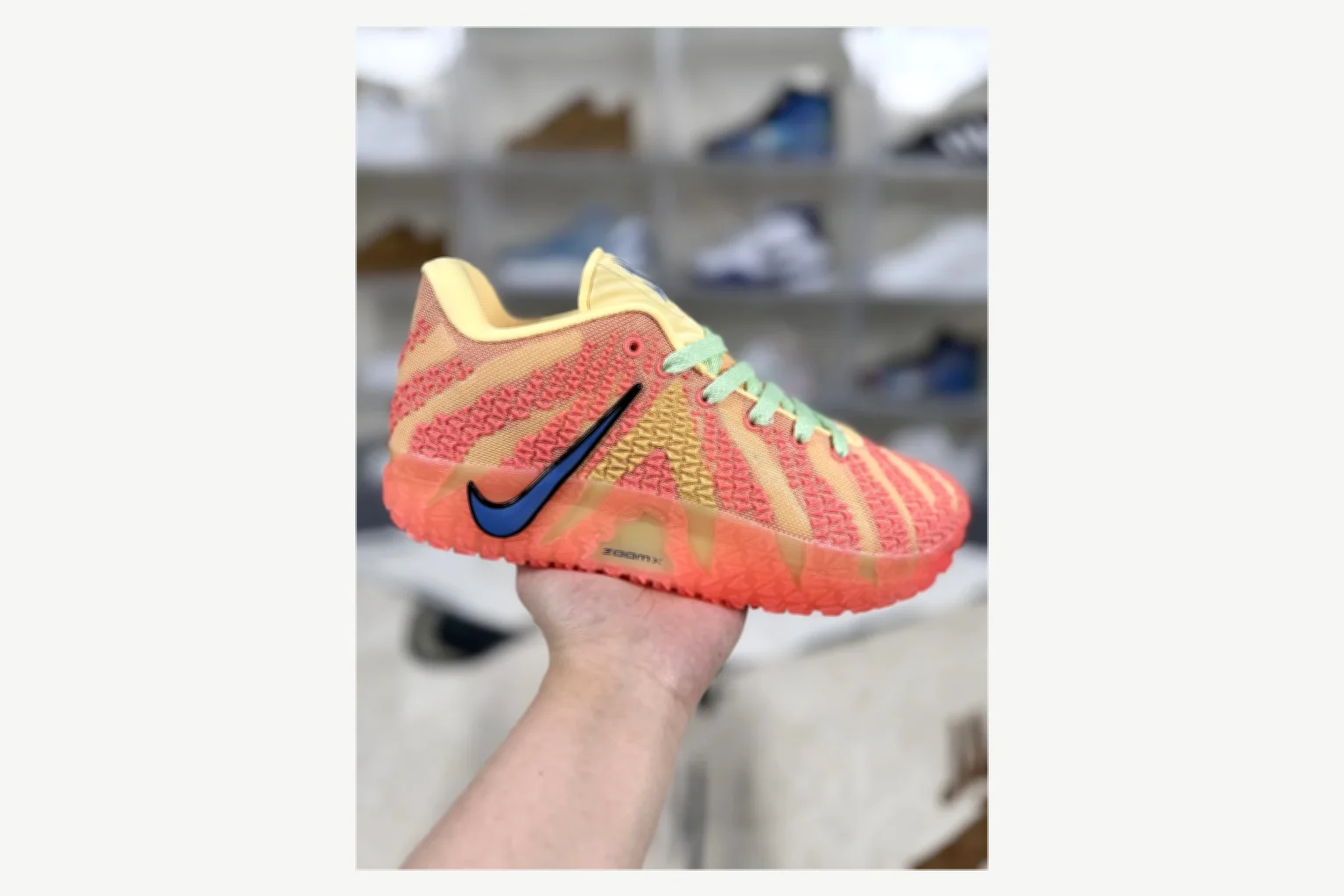 Nike Ja 3 Coral Lime Low Top spreadsheet record image SKU 1194924105 thumbnail 6